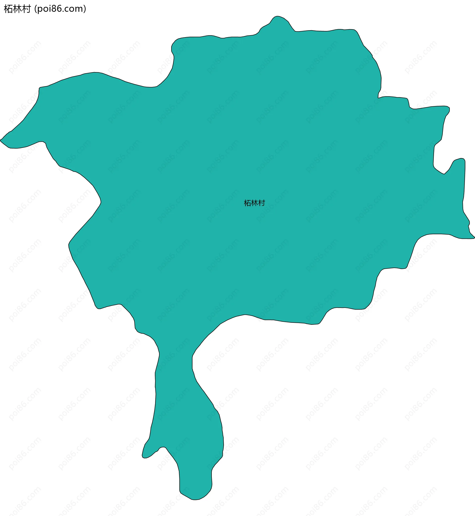 柘林村边界地图
