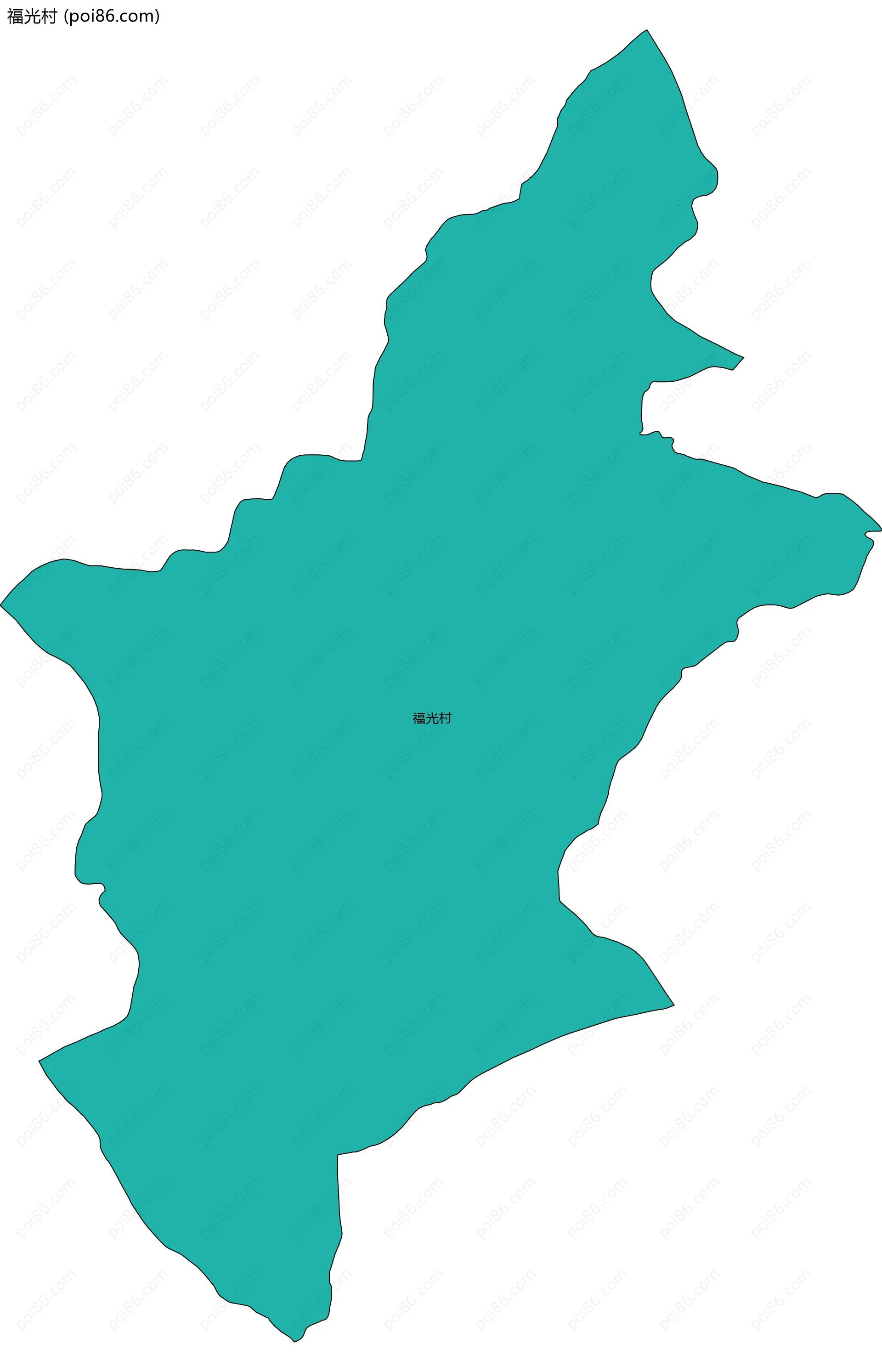 福光村边界地图