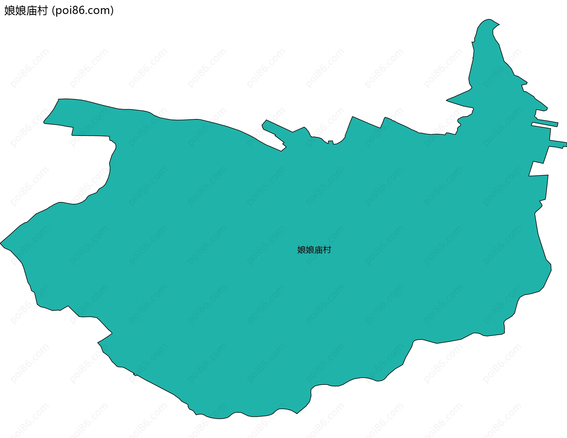 娘娘庙村边界地图