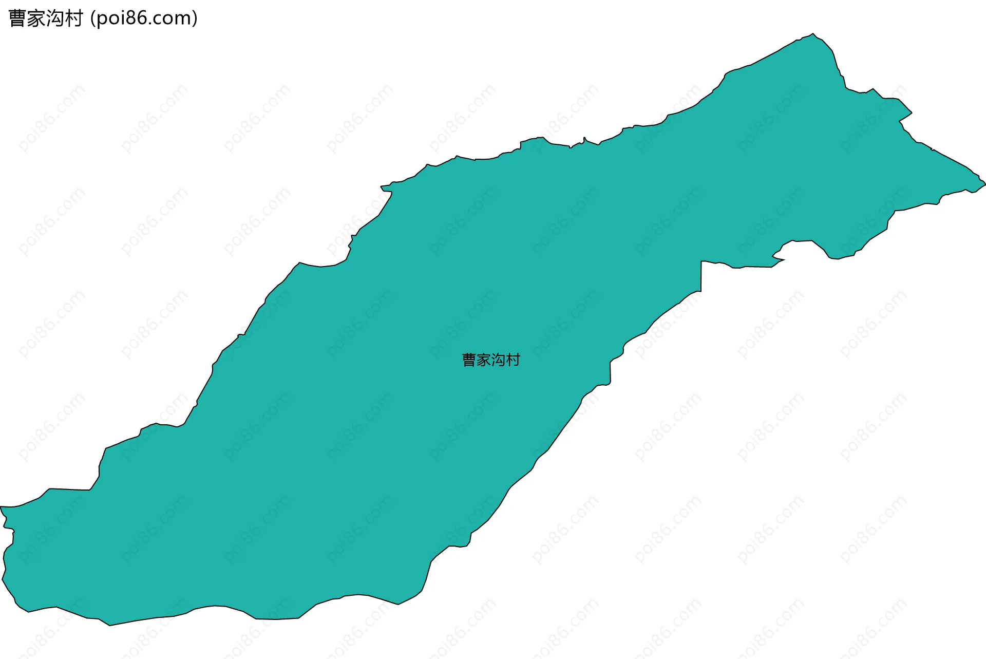 曹家沟村边界地图