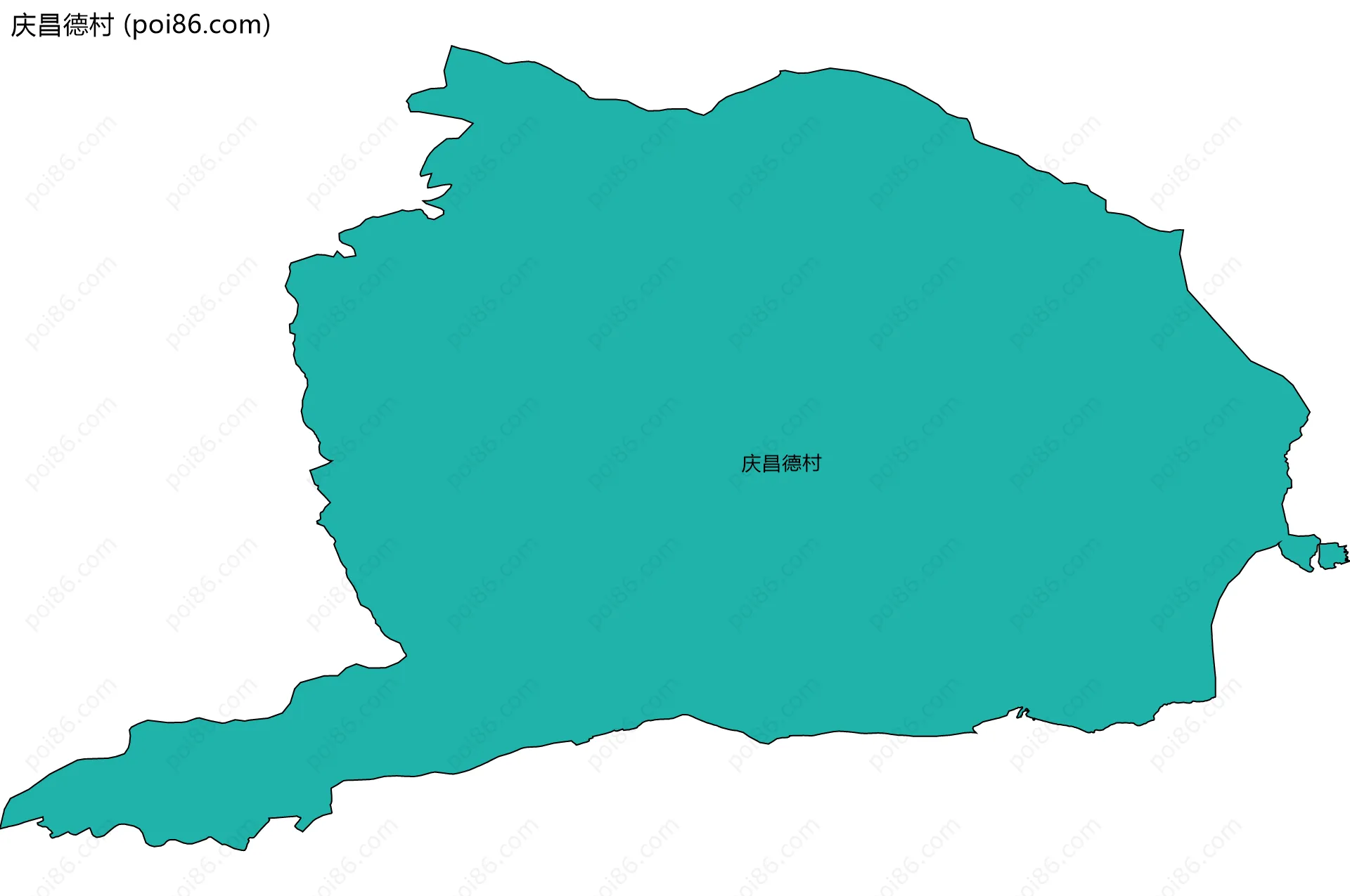 庆昌德村边界地图