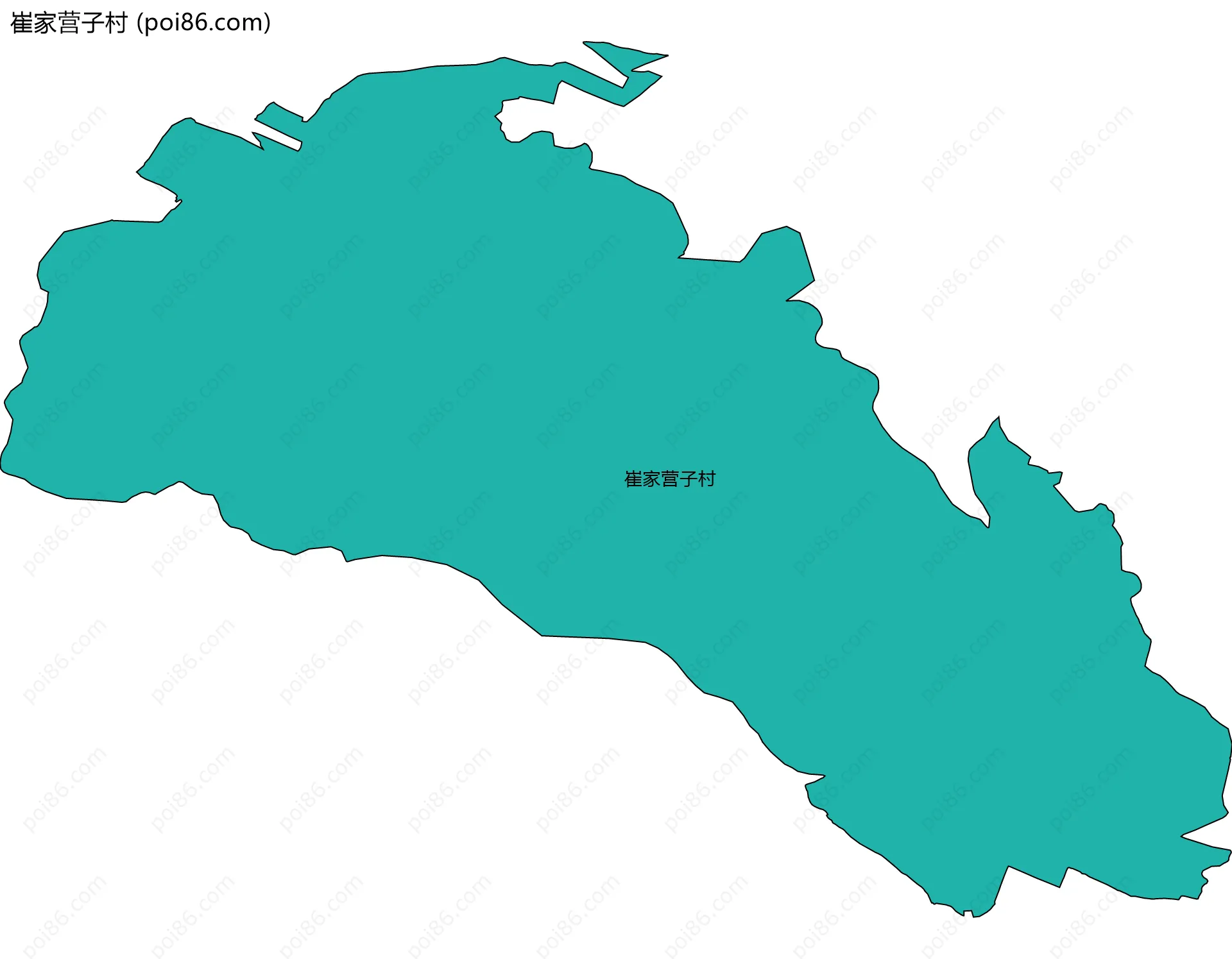 崔家营子村边界地图