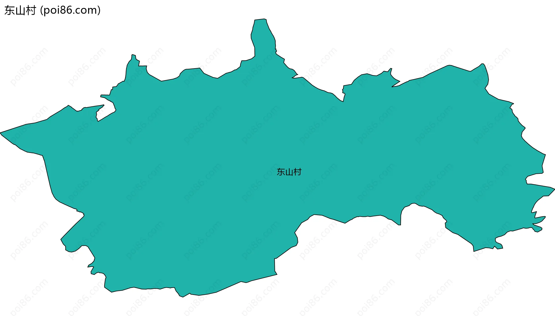 东山村边界地图