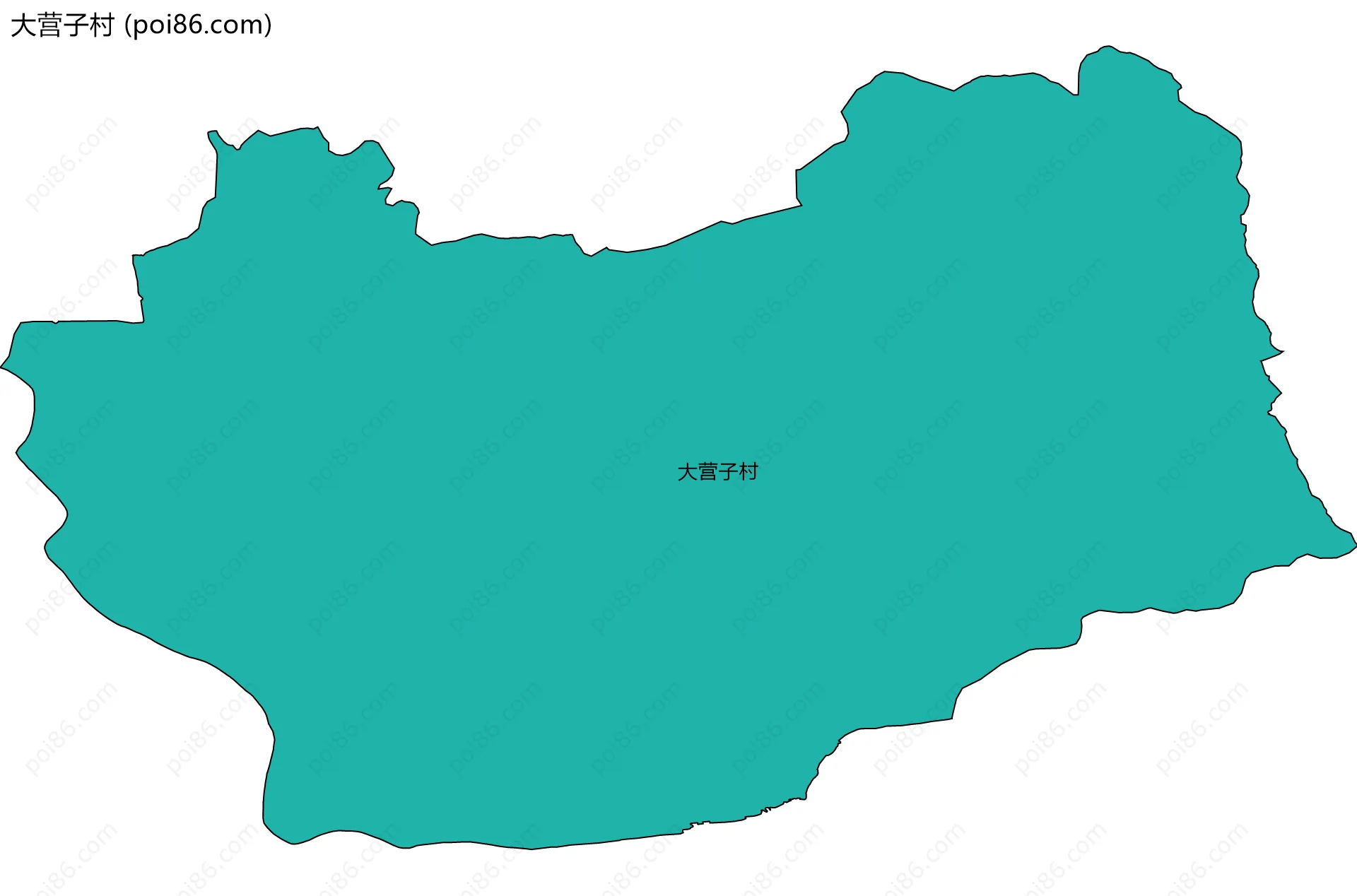 大营子村边界地图