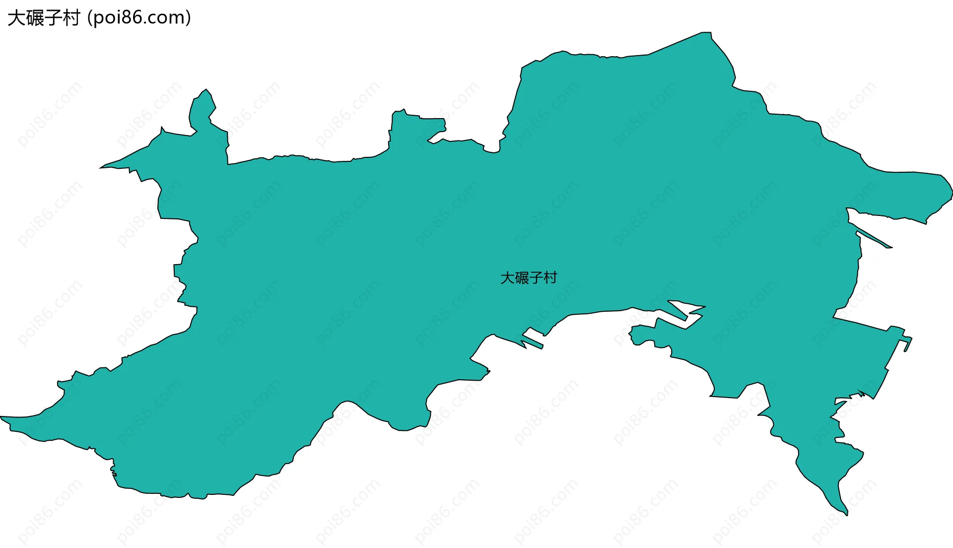 大碾子村边界地图