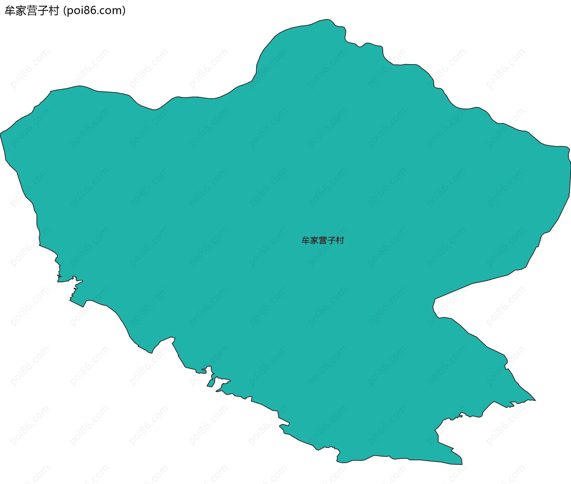 牟家营子村边界地图