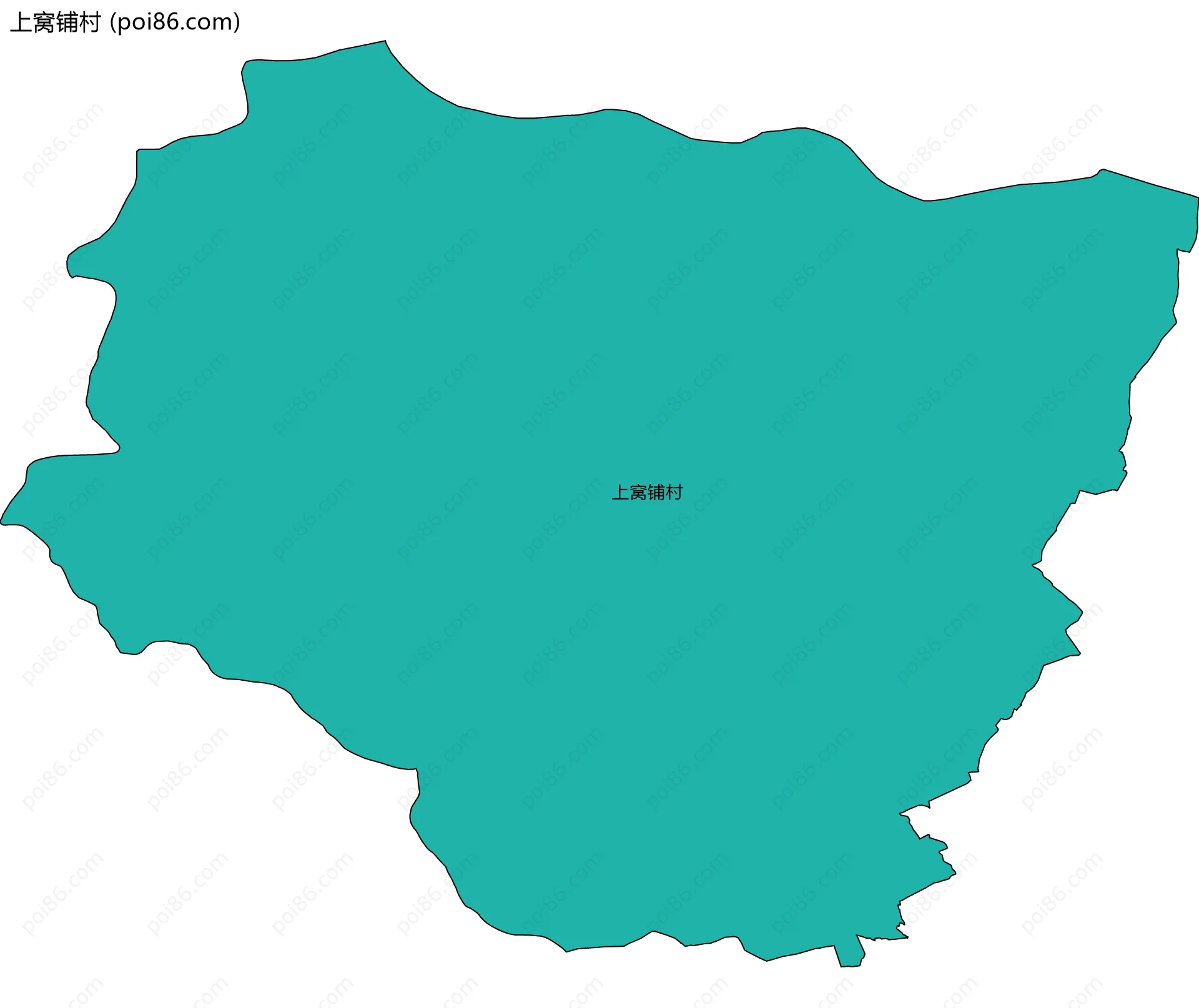 上窝铺村边界地图