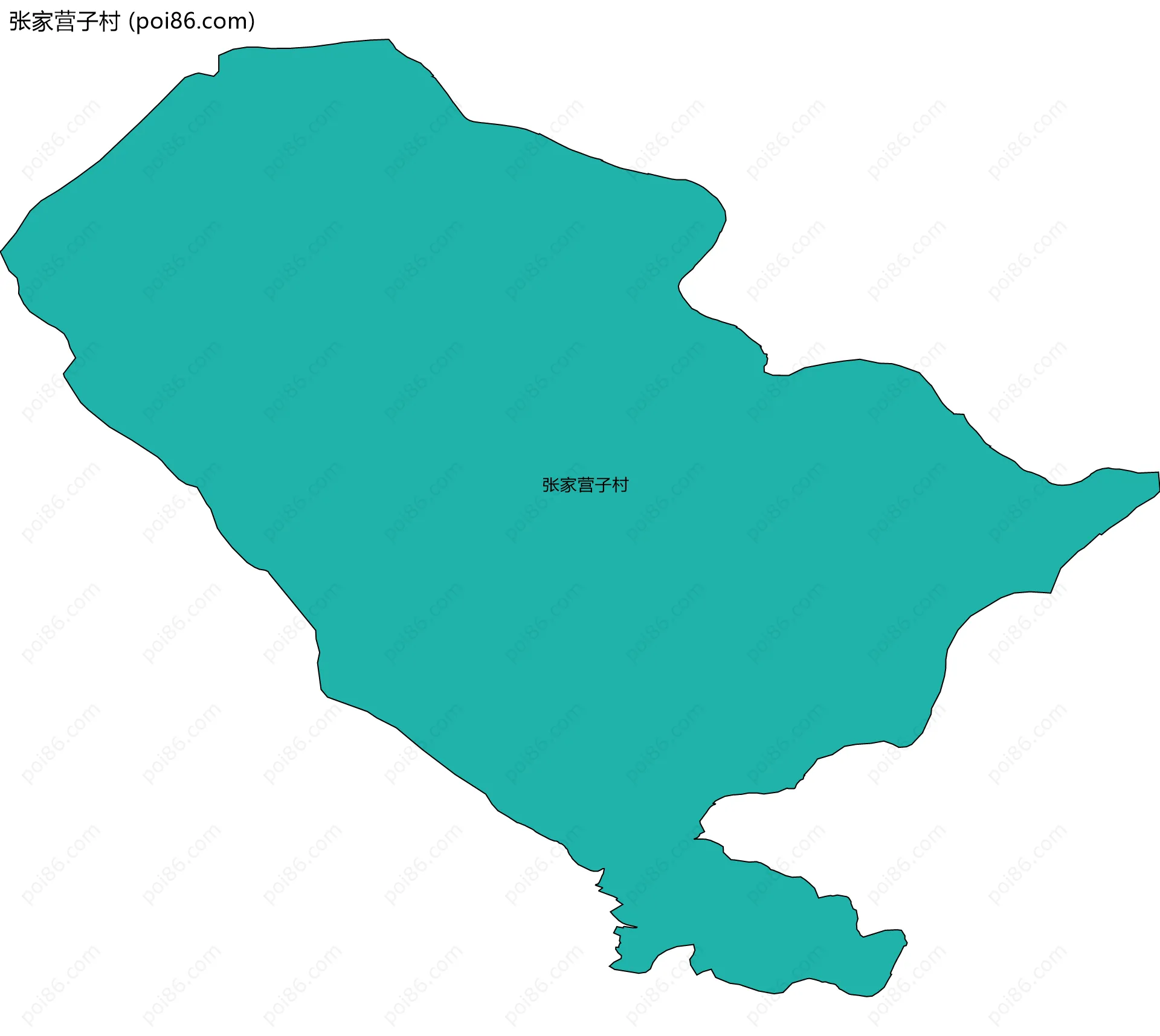 张家营子村边界地图