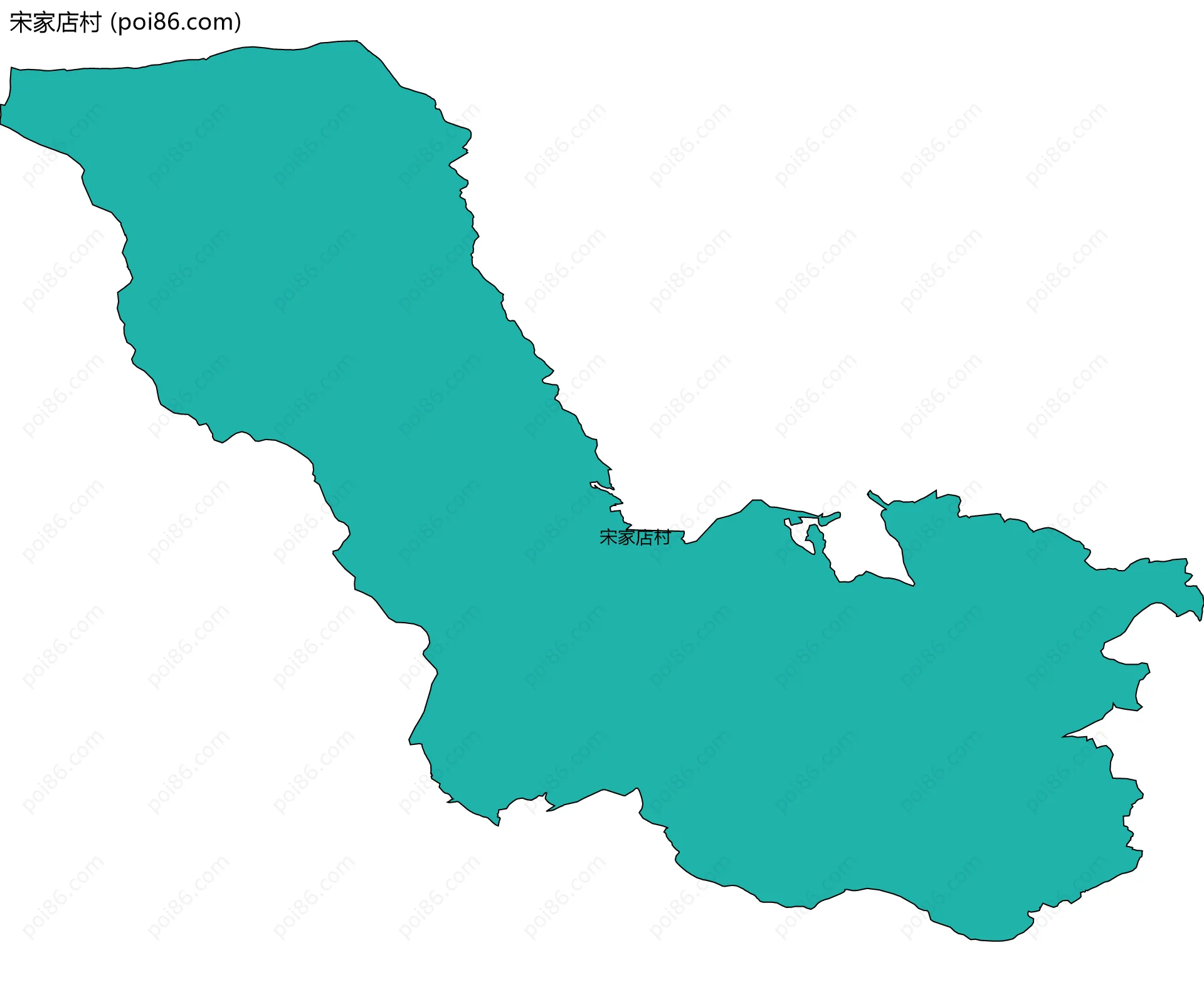 宋家店村边界地图