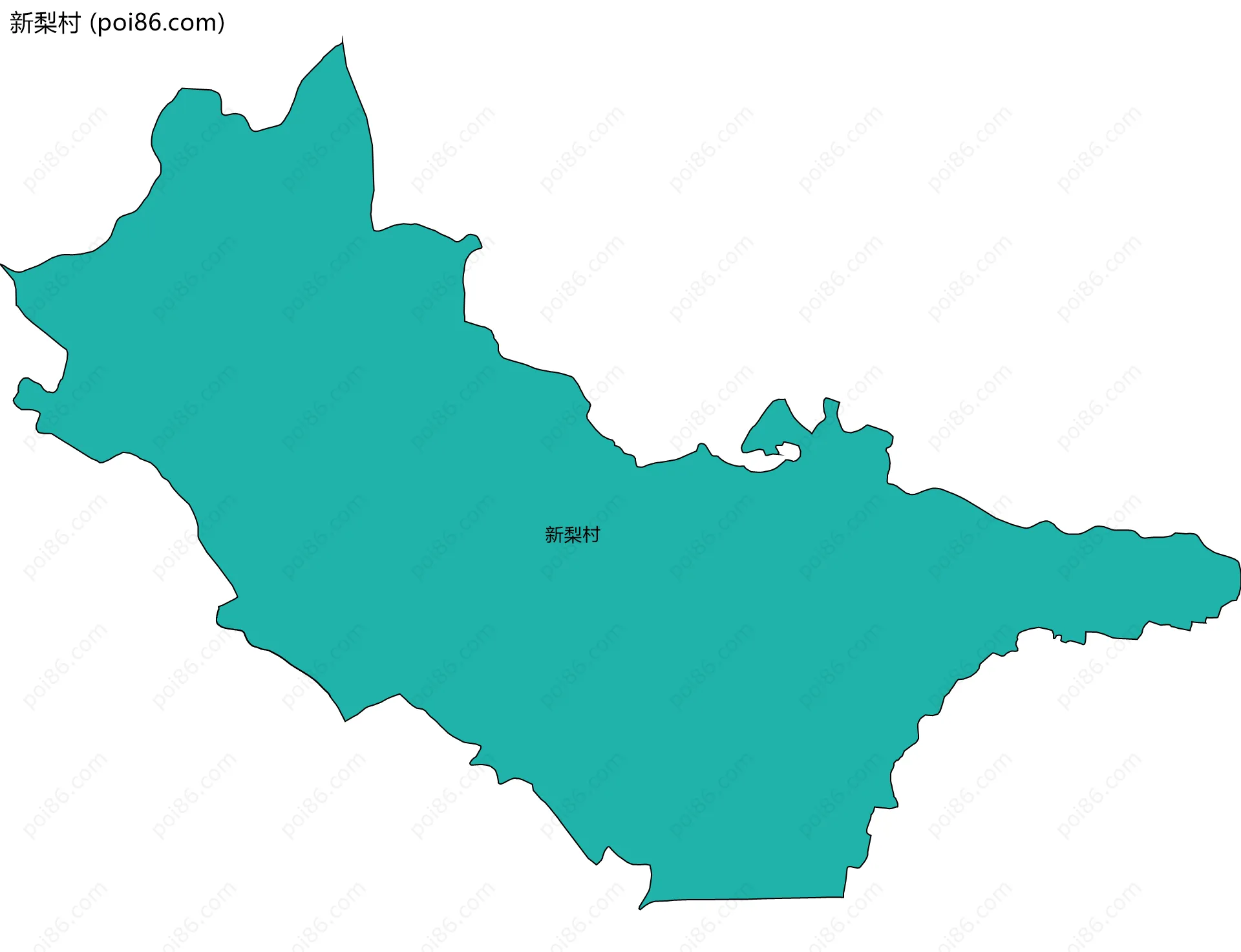 新梨村边界地图