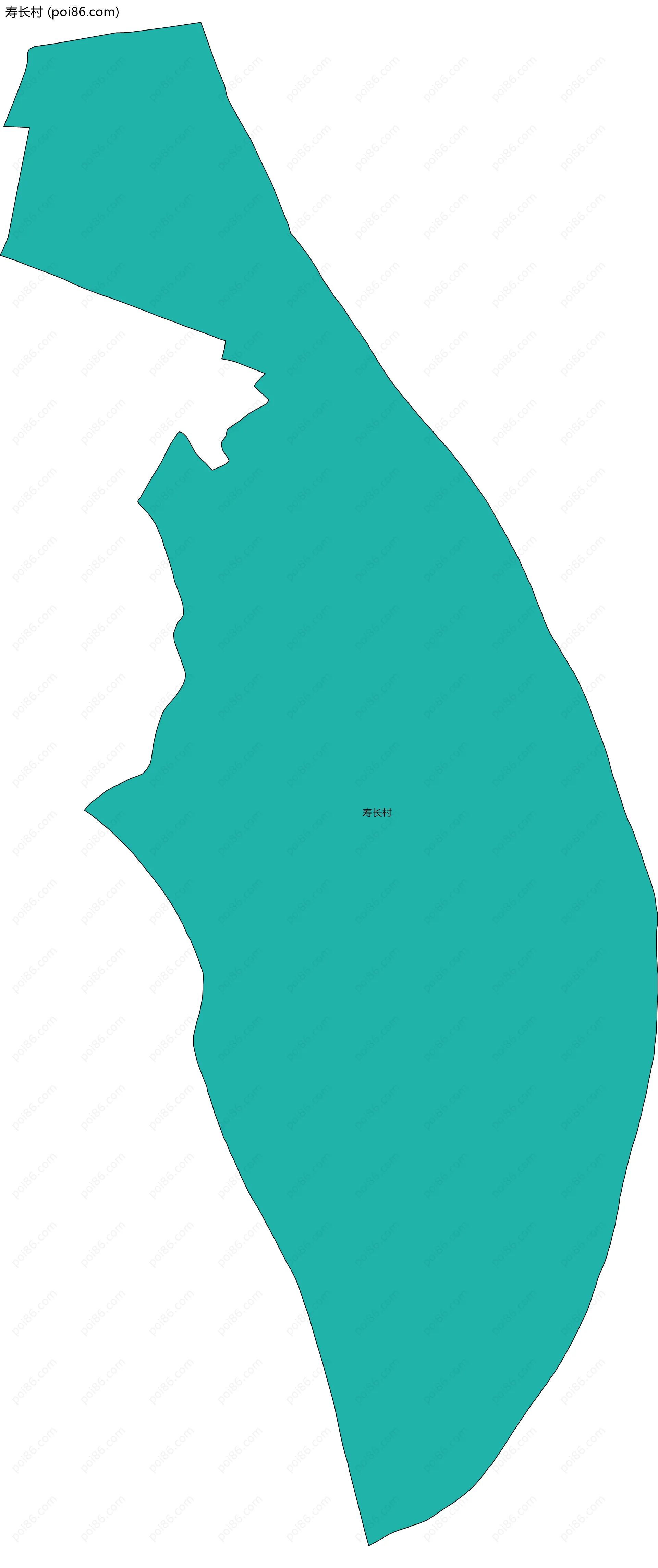 寿长村边界地图