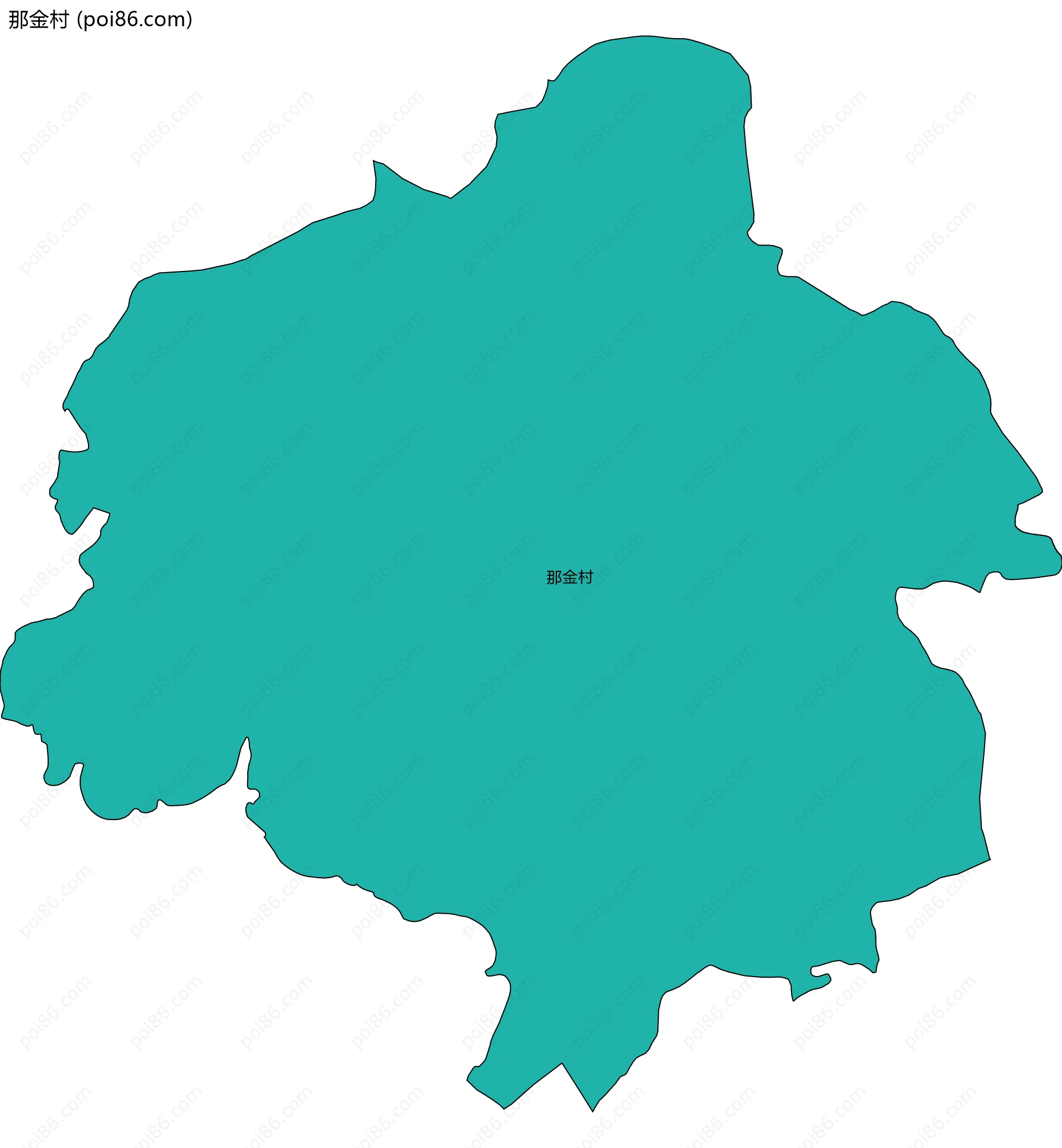 那金村边界地图