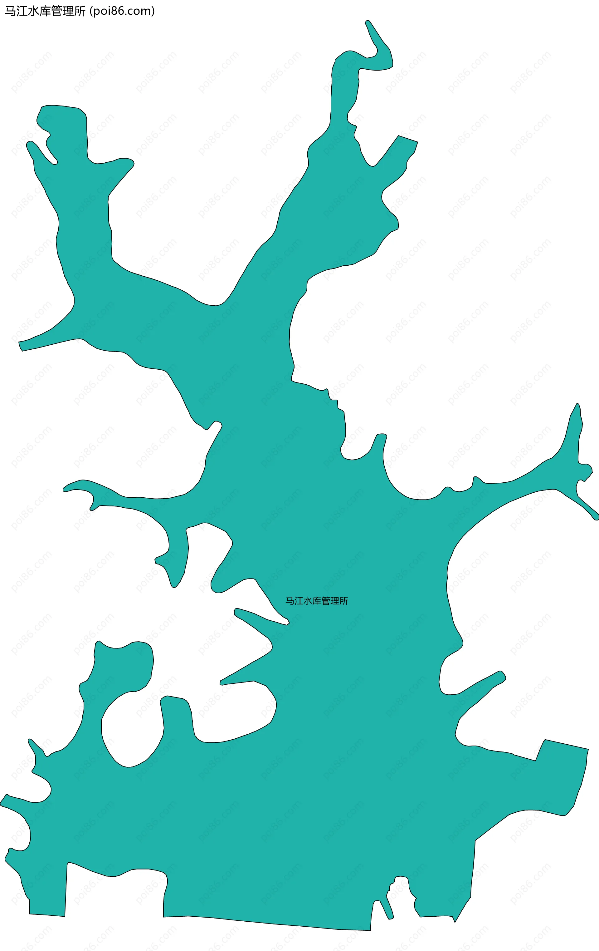 马江水库管理所边界地图