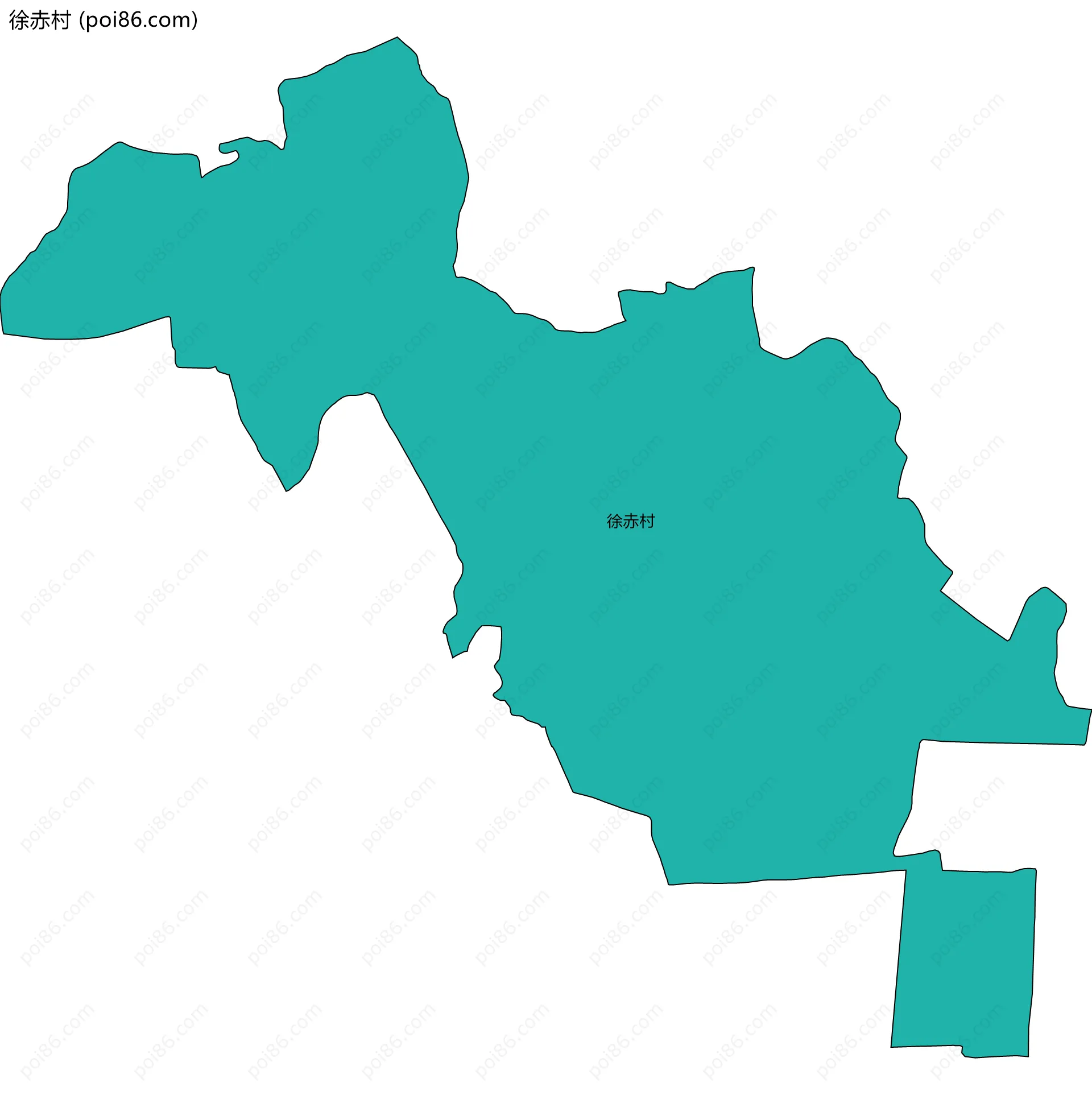 徐赤村边界地图