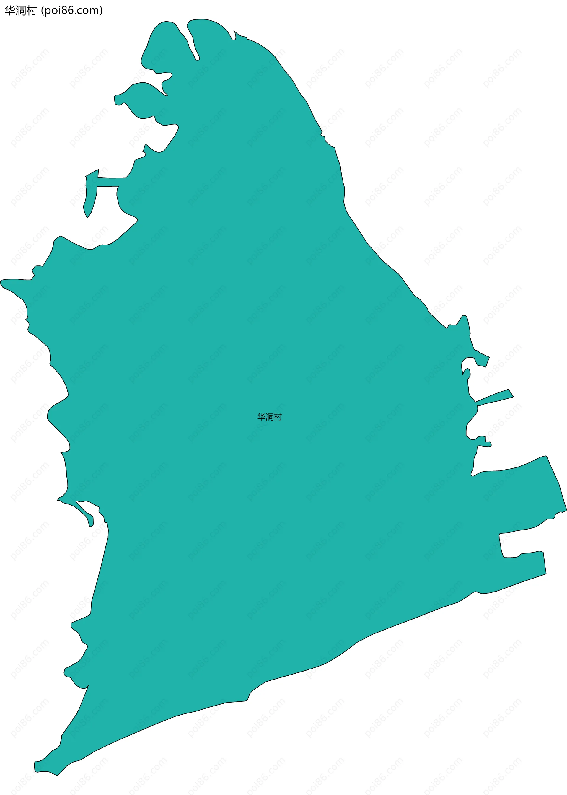 华洞村边界地图