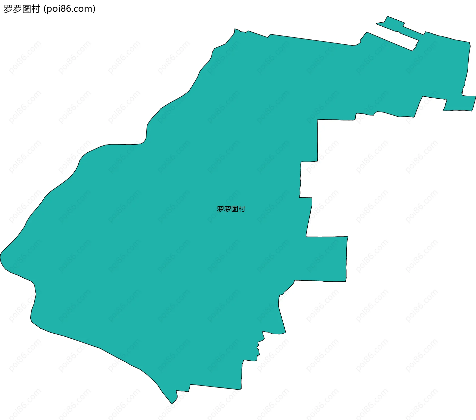 罗罗图村边界地图