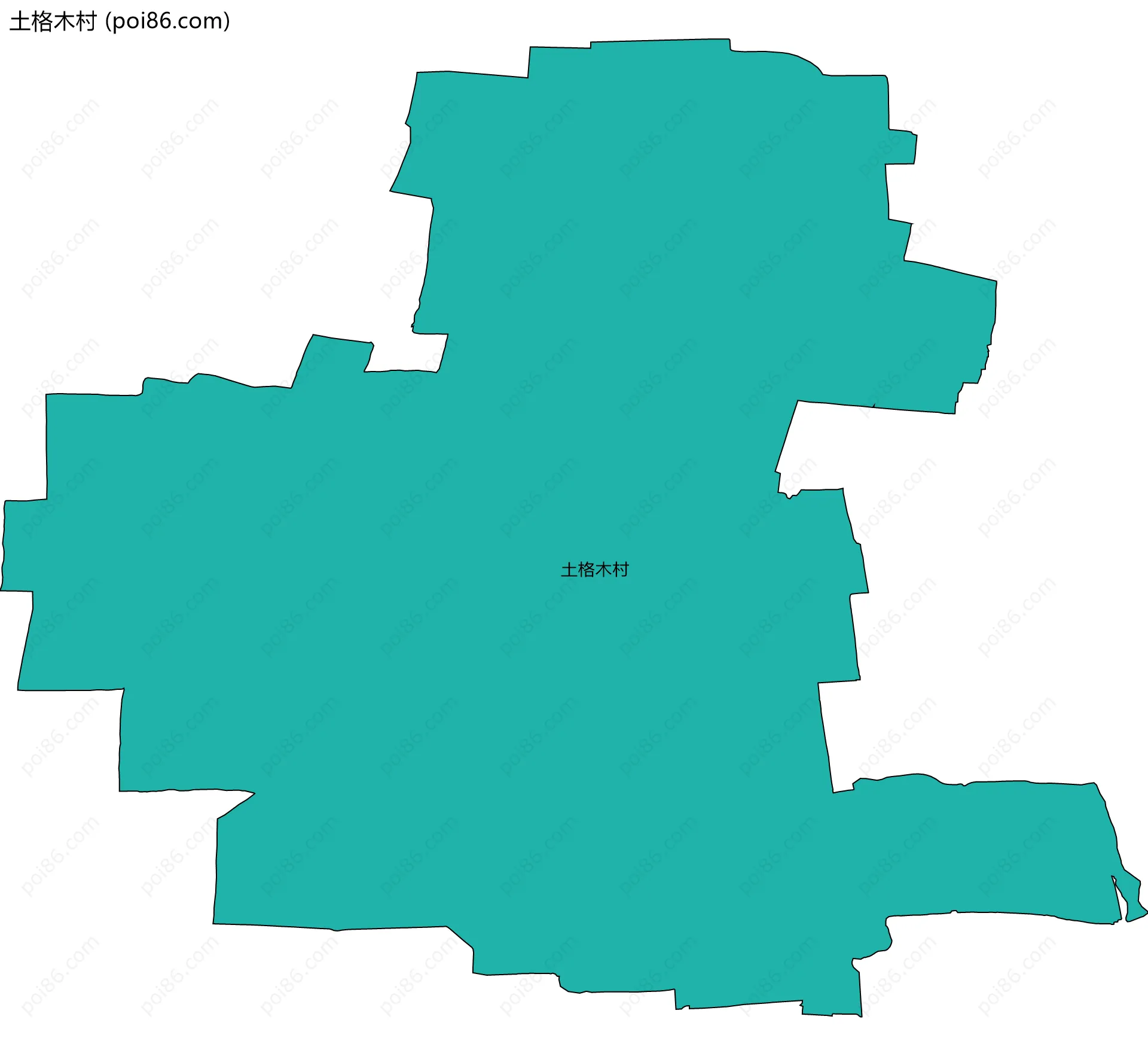 土格木村边界地图