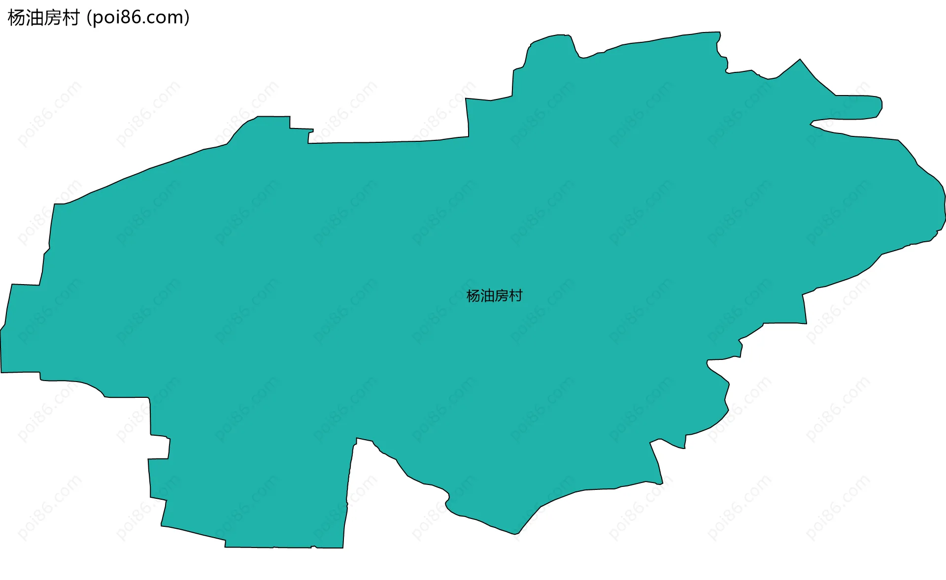 杨油房村边界地图