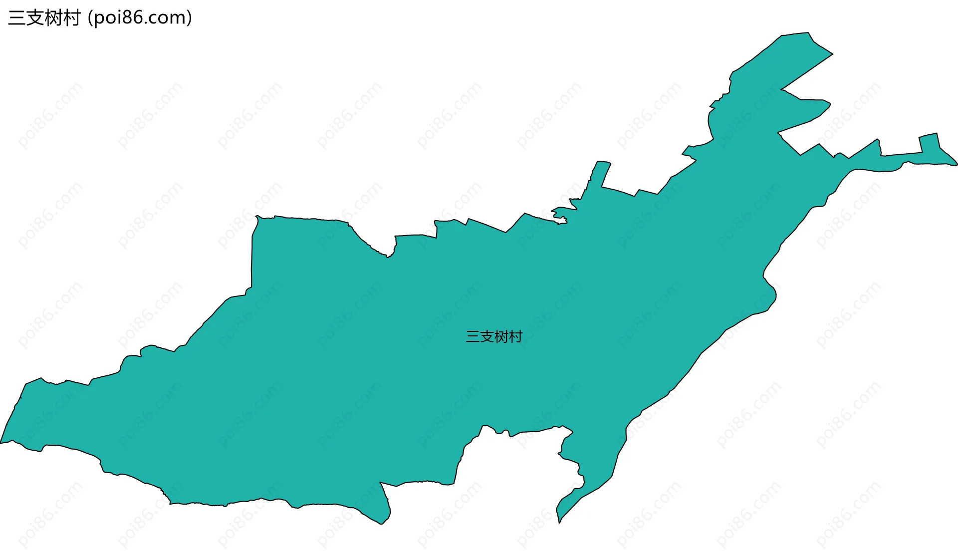 三支树村边界地图