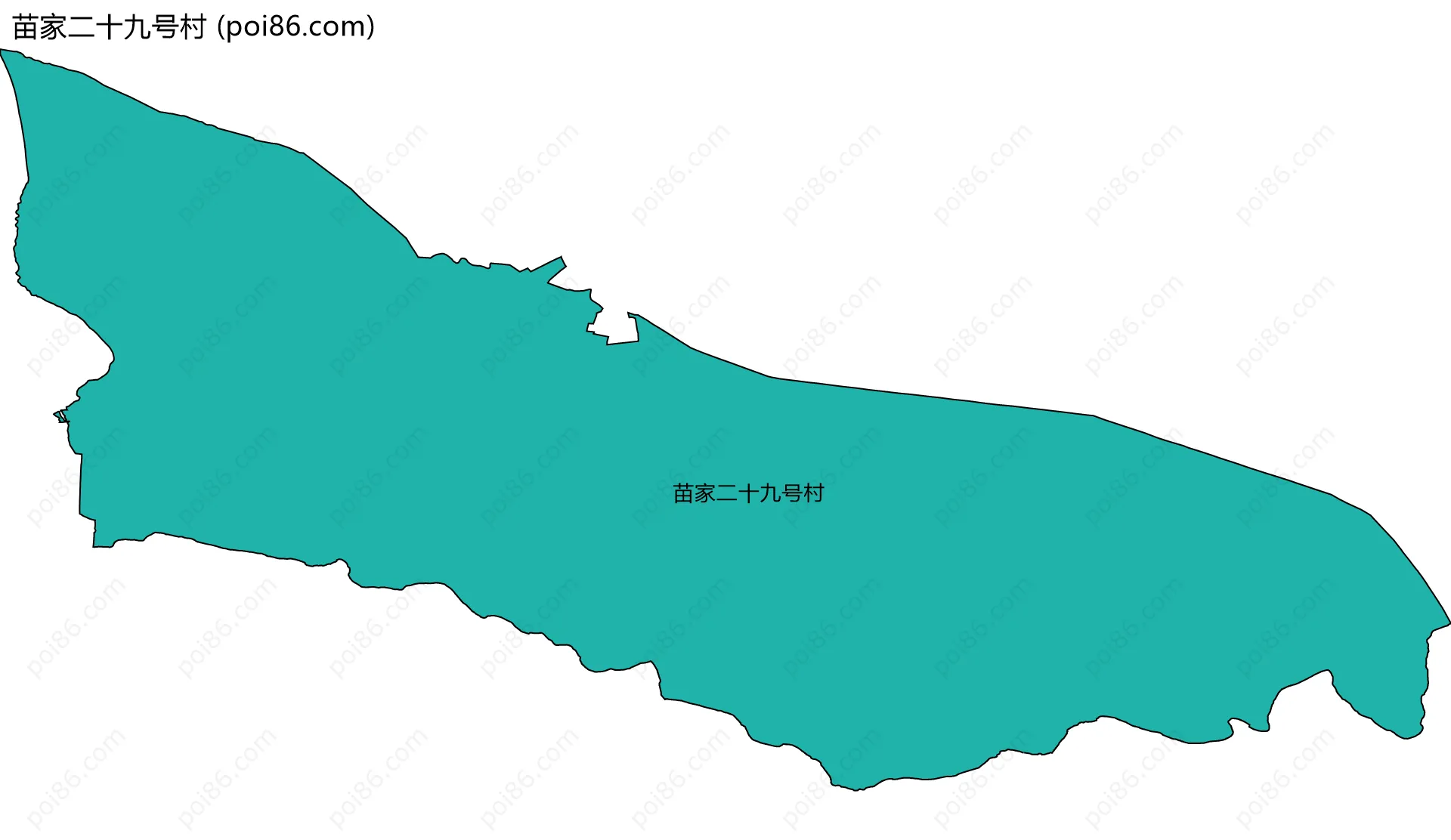 苗家二十九号村边界地图
