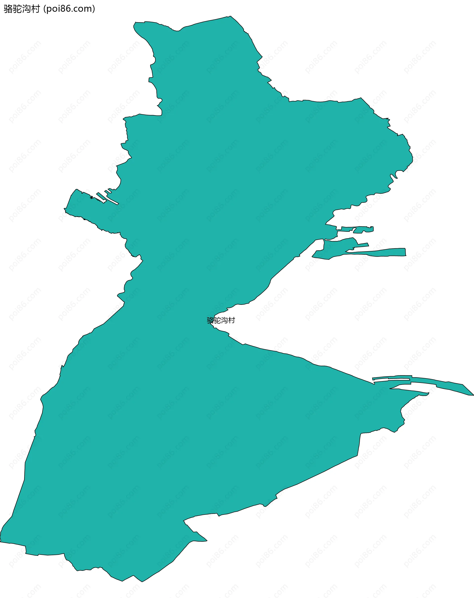 骆驼沟村边界地图