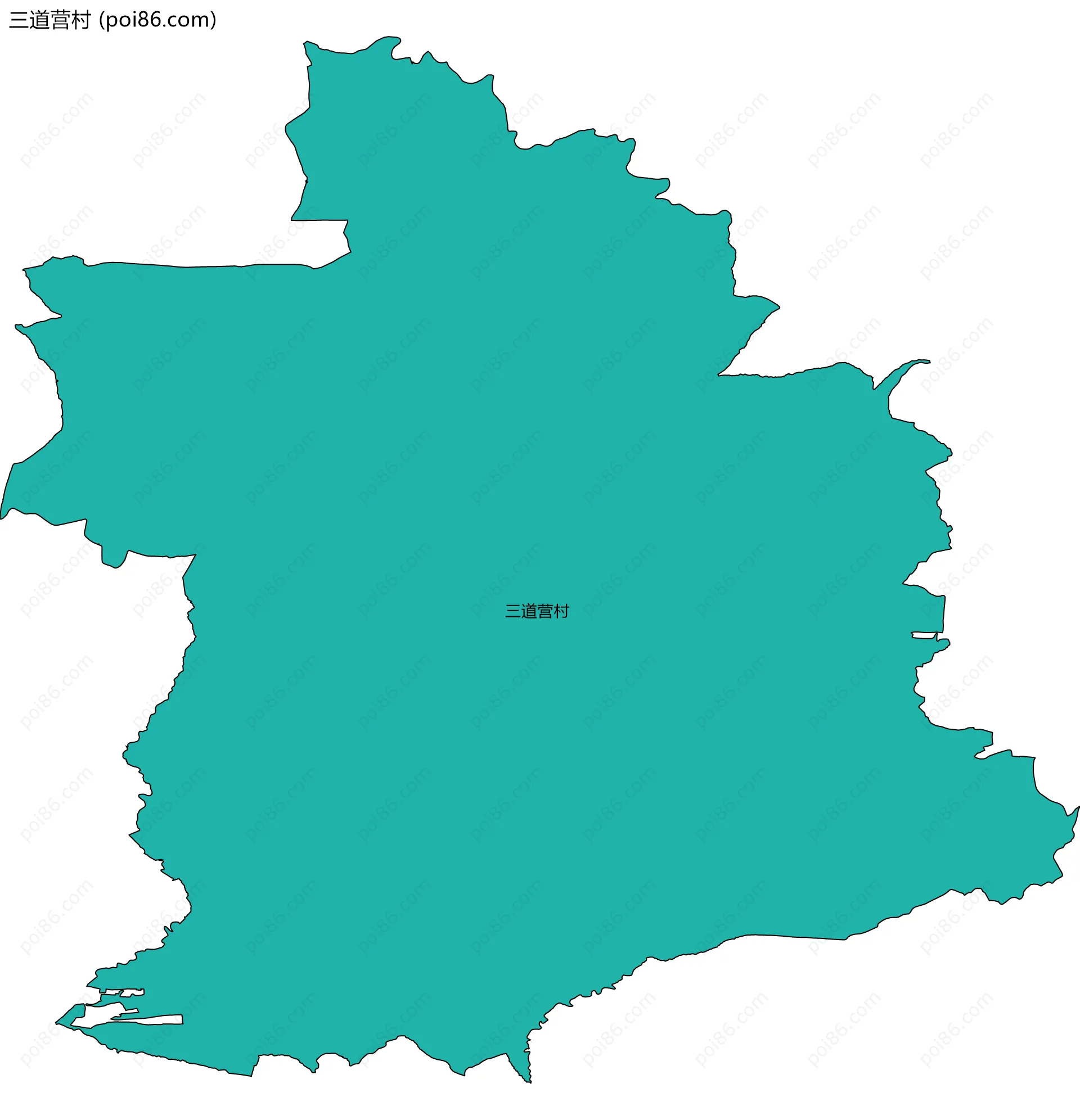 三道营村边界地图