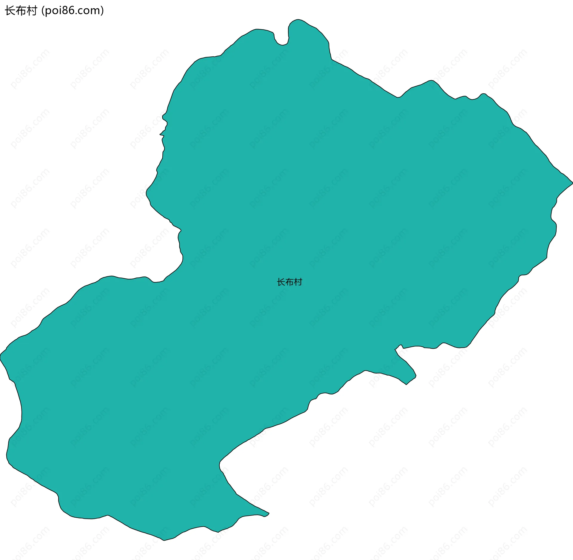 长布村边界地图