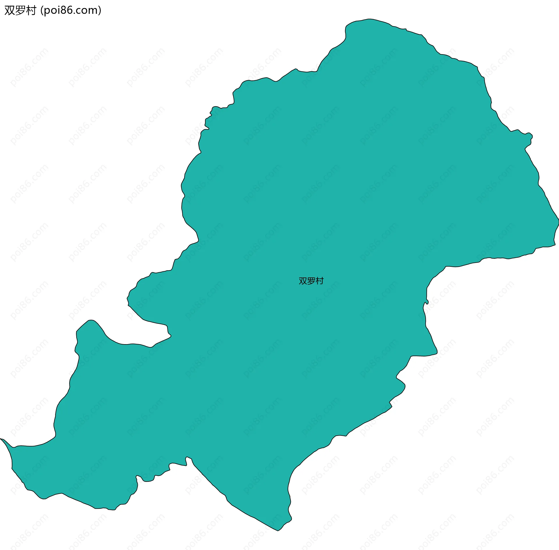 双罗村边界地图