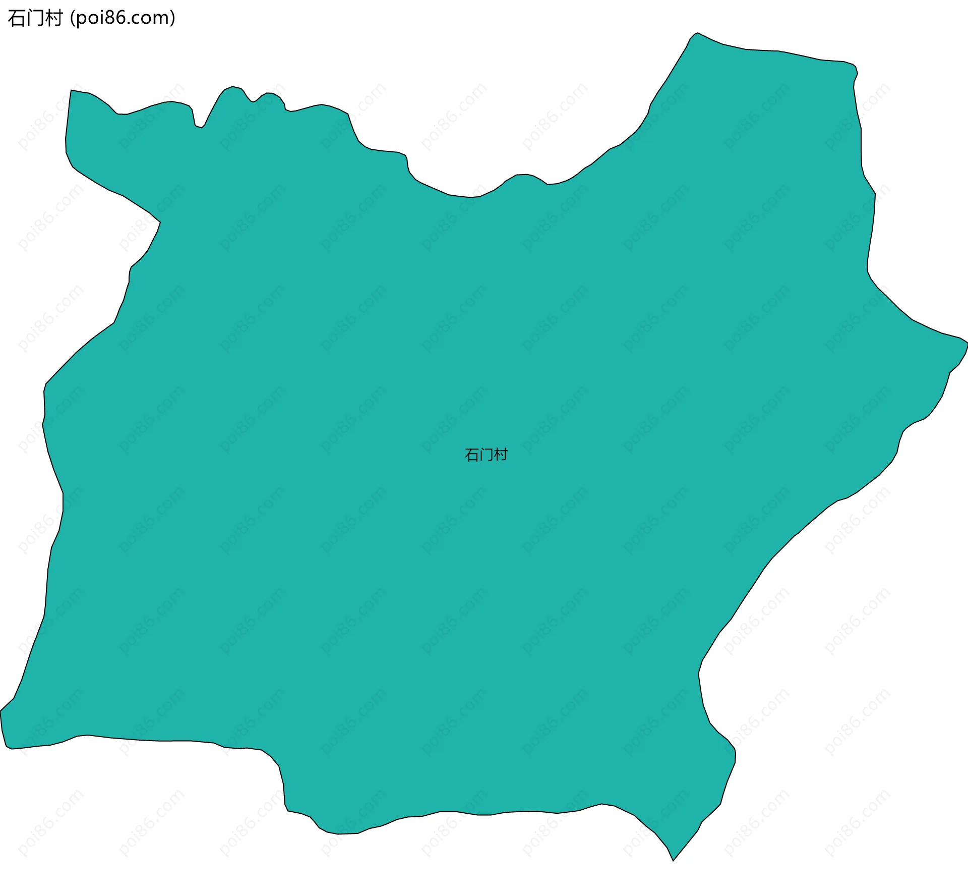 石门村边界地图