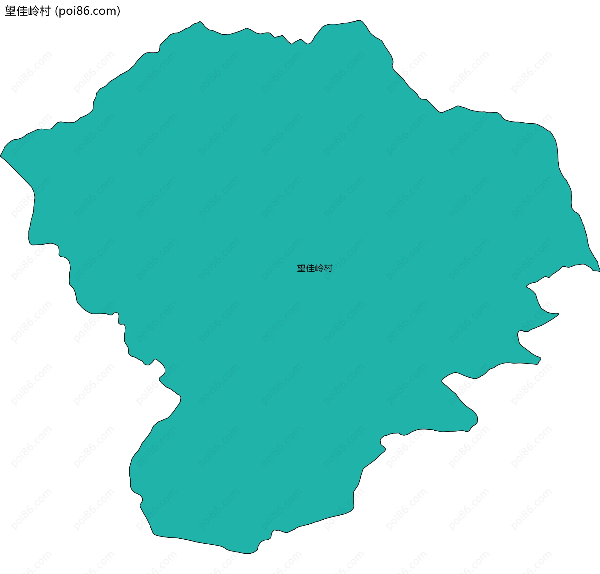 望佳岭村边界地图