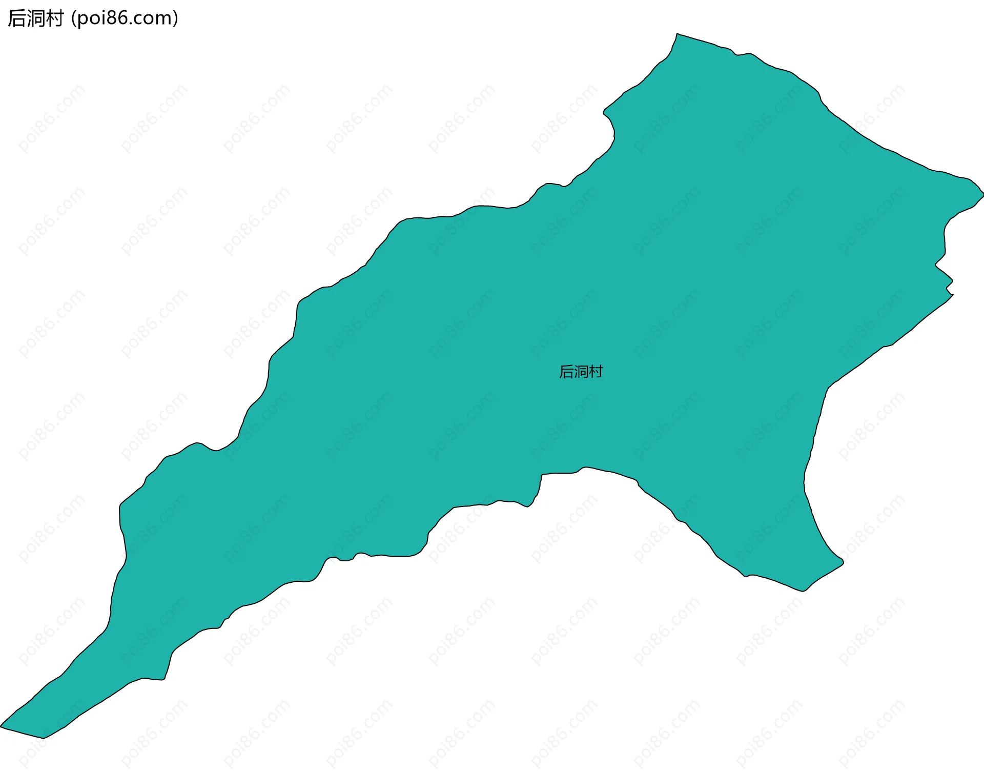 后洞村边界地图