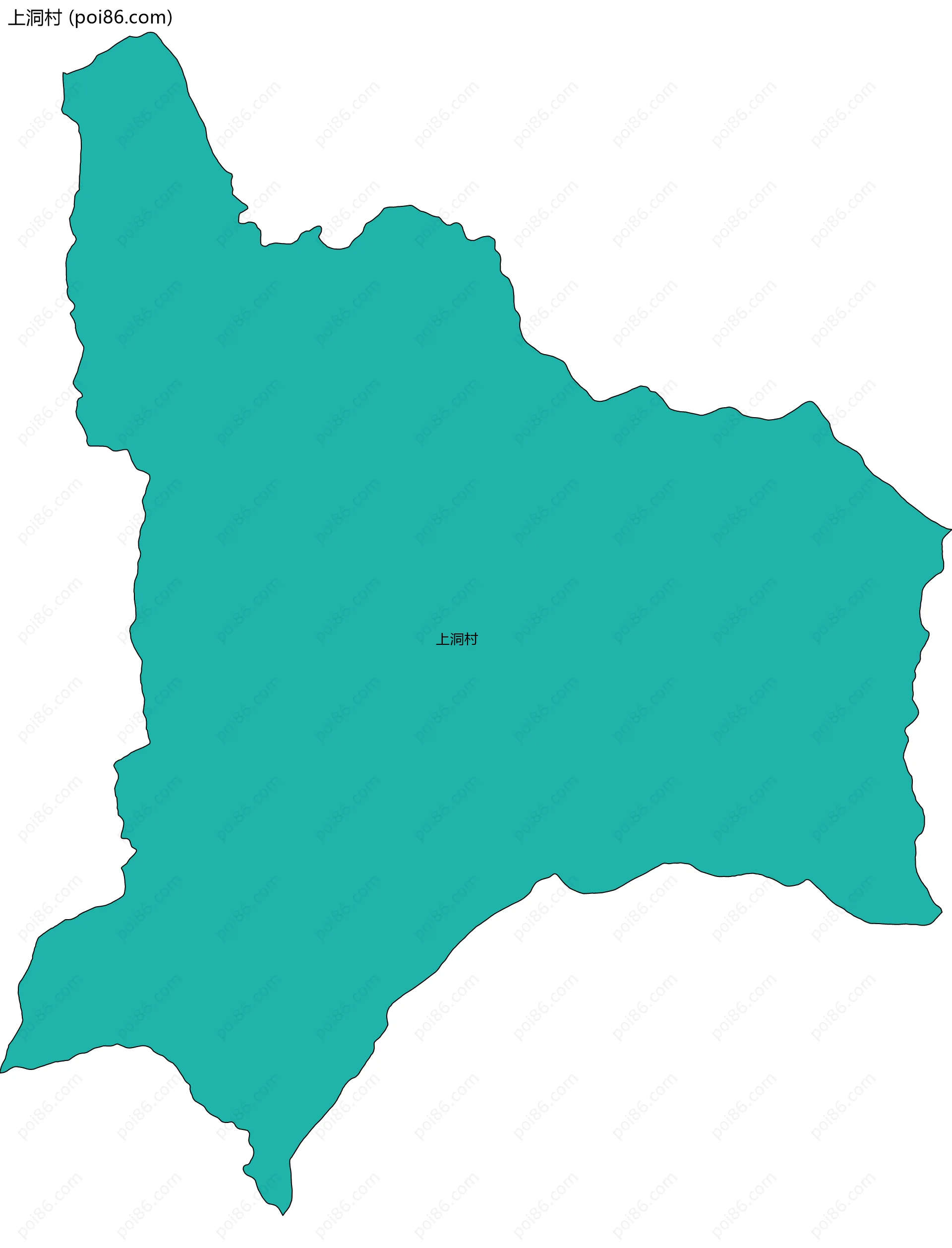 上洞村边界地图