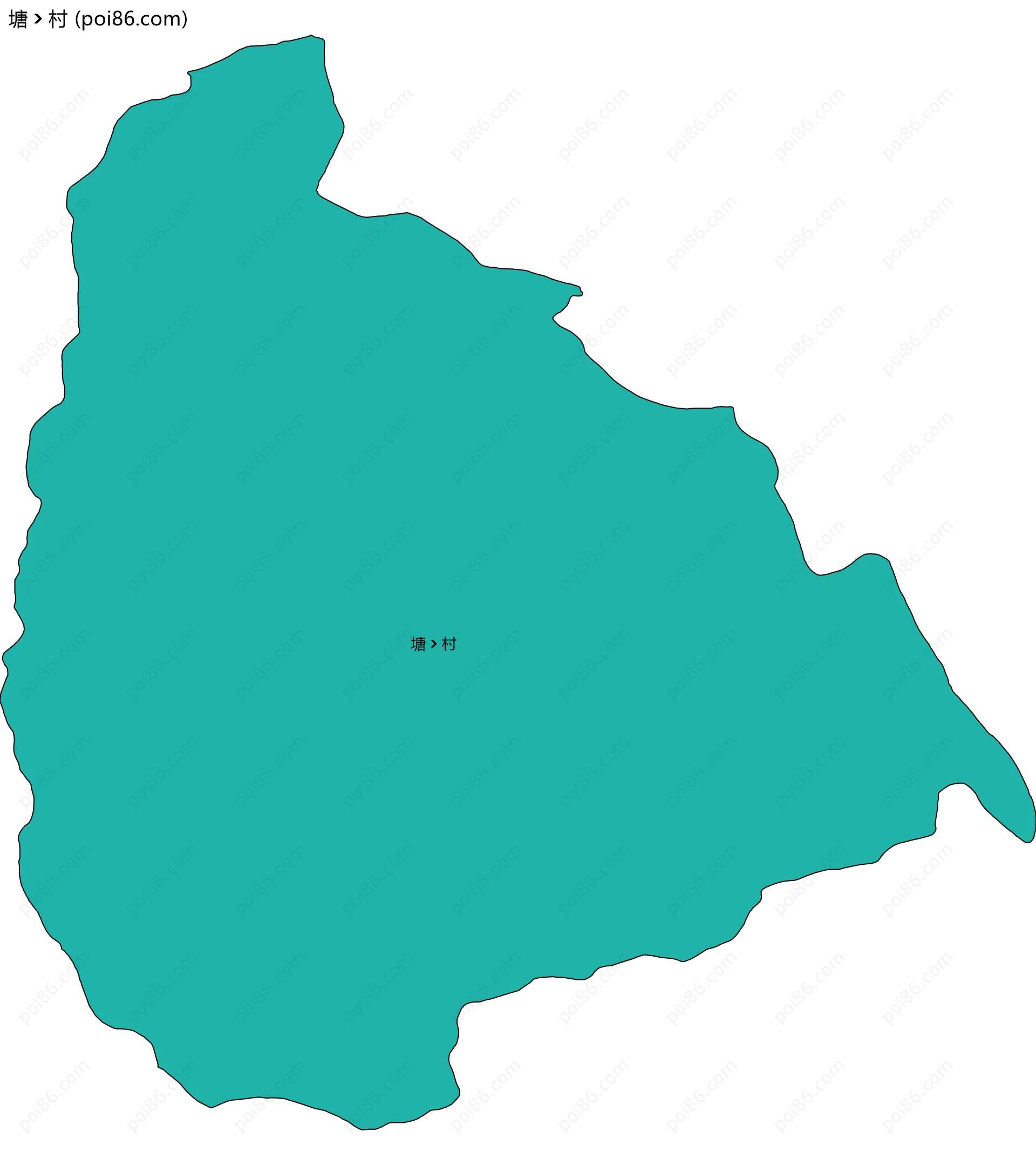 塘村边界地图