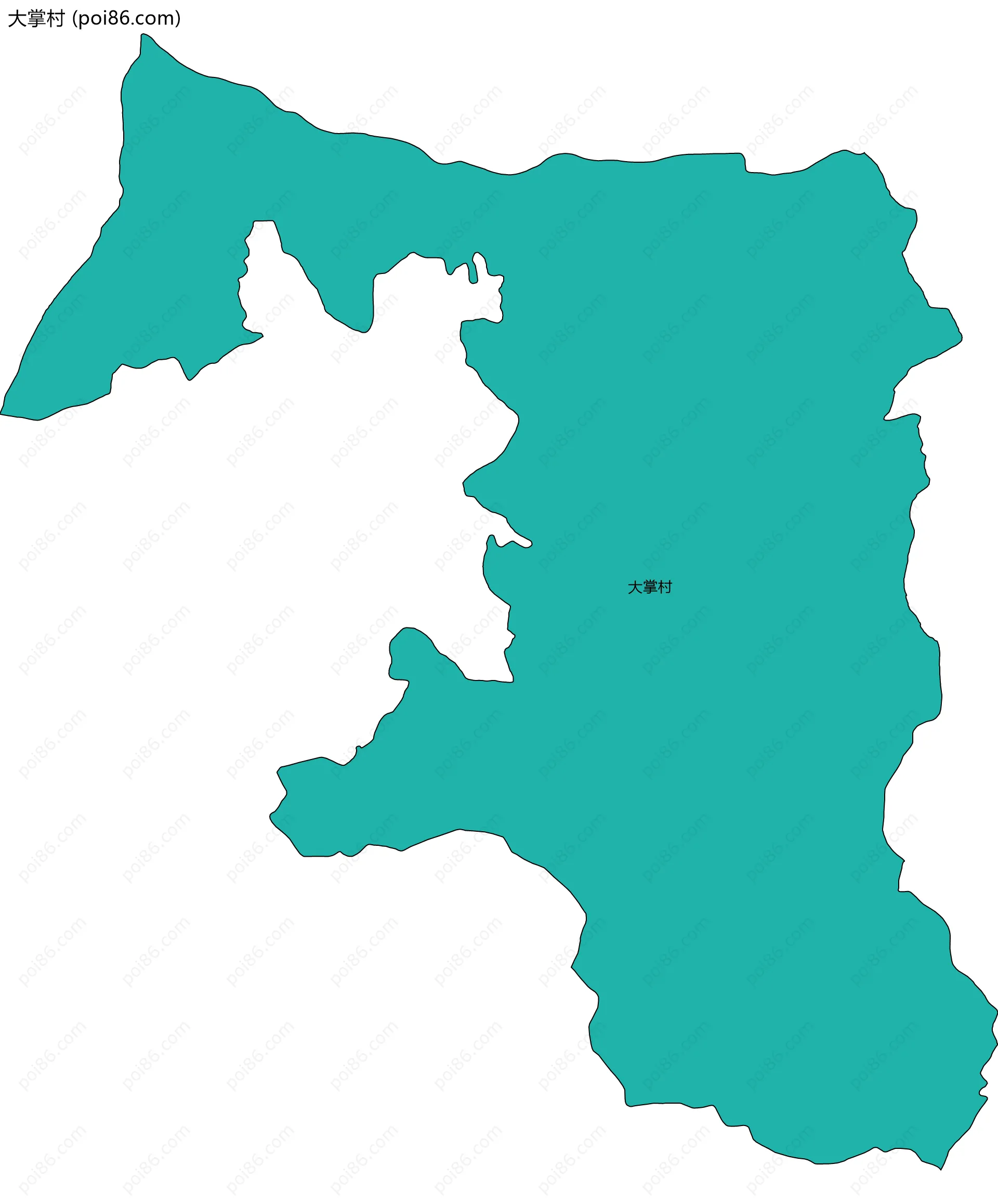 大掌村边界地图