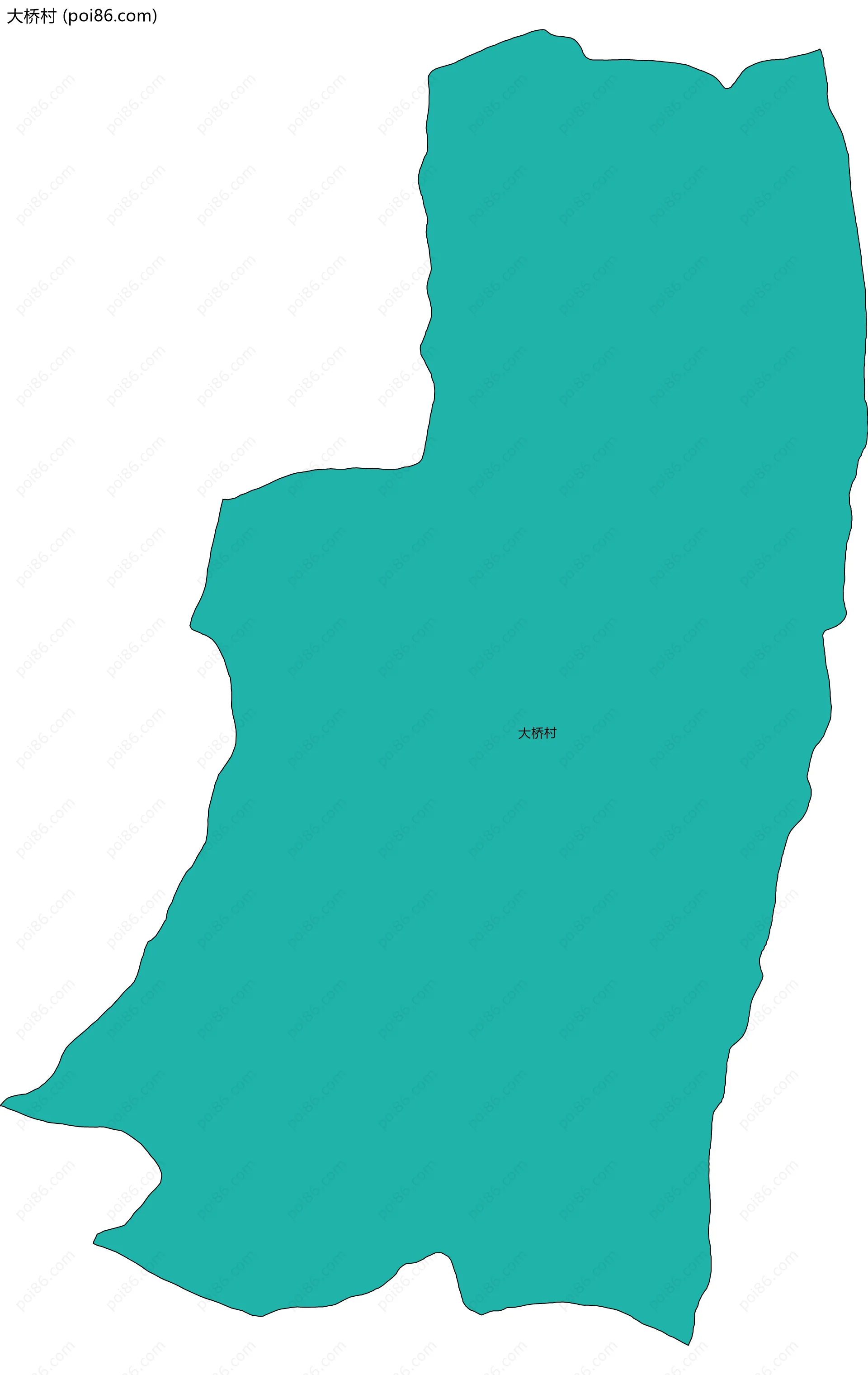 大桥村边界地图