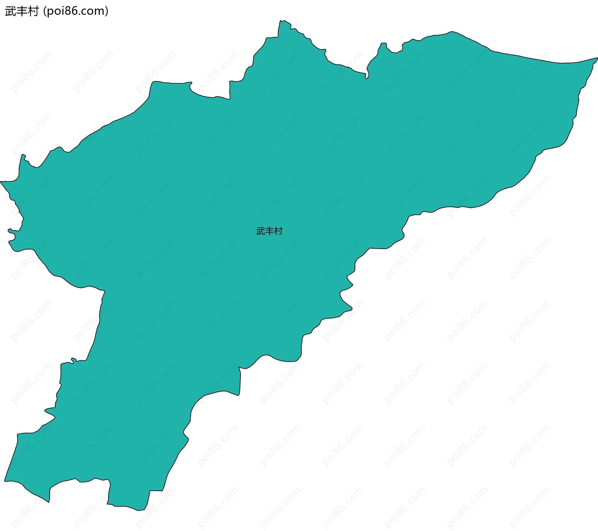 武丰村边界地图