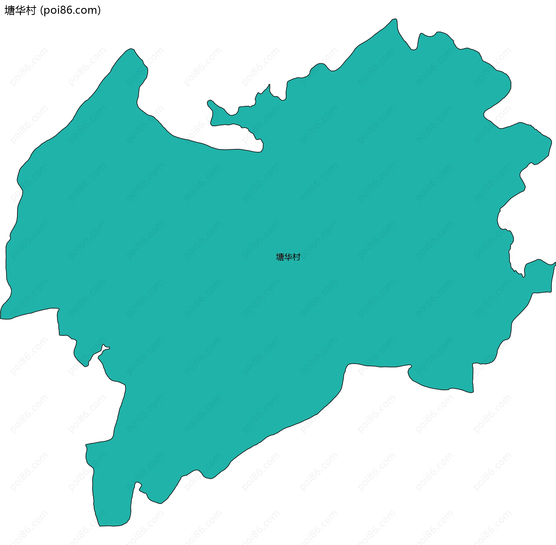 塘华村边界地图