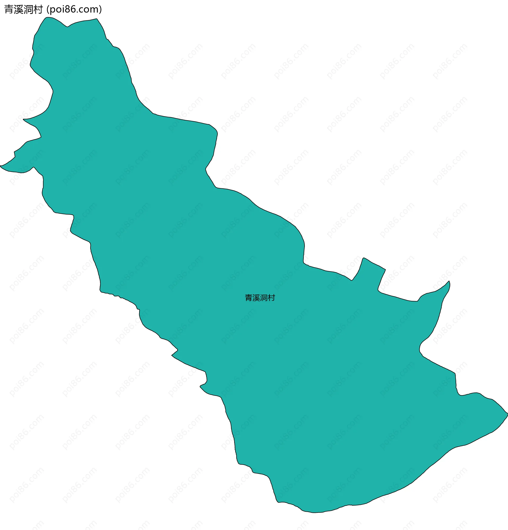 青溪洞村边界地图
