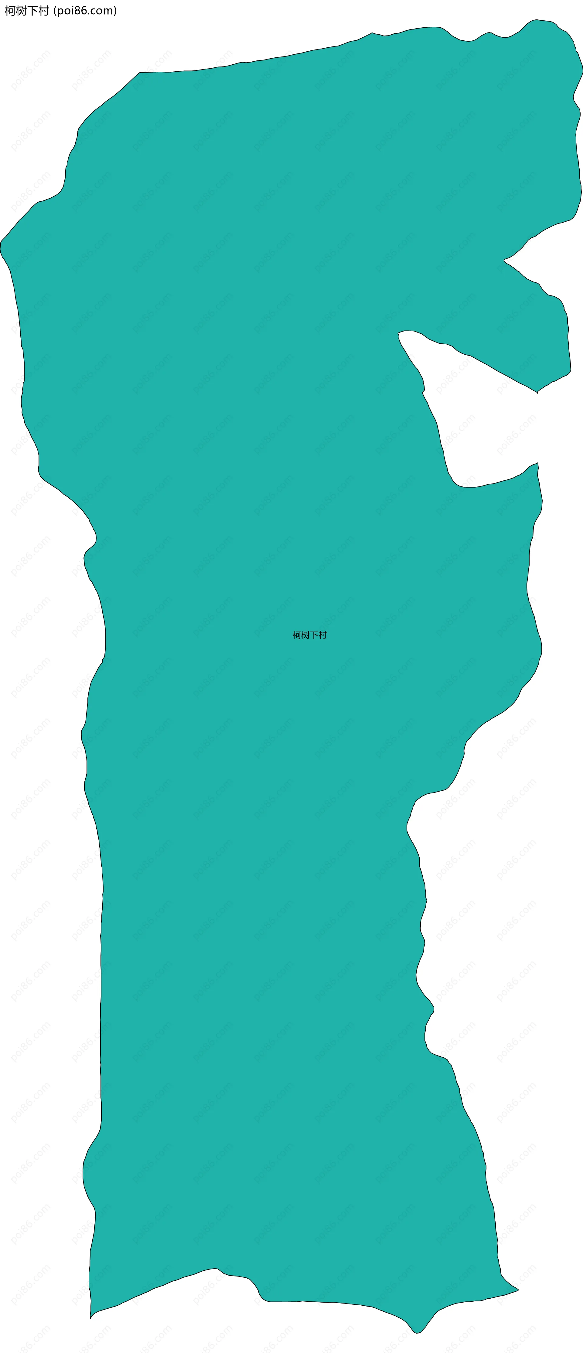 柯树下村边界地图