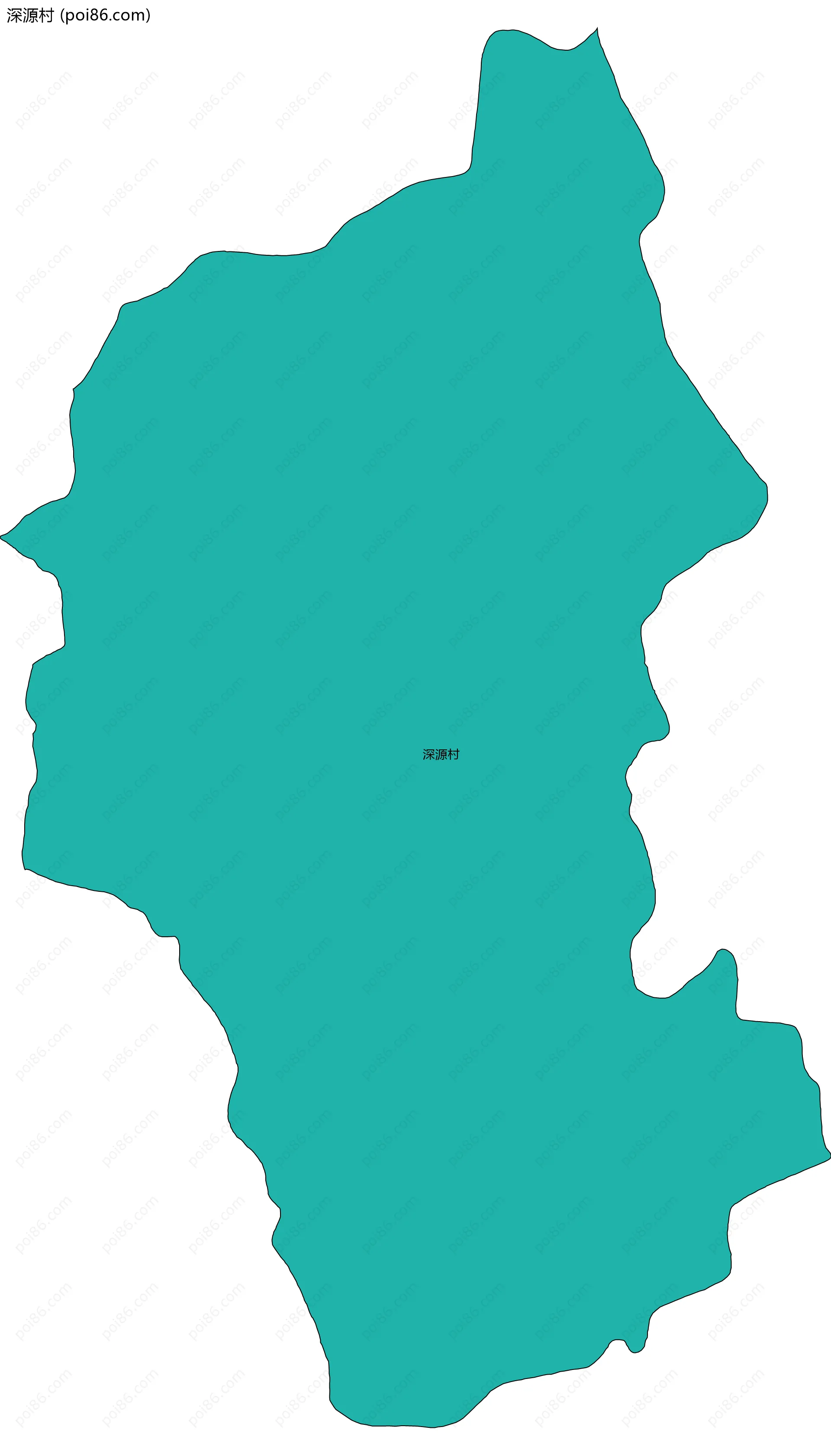 深源村边界地图