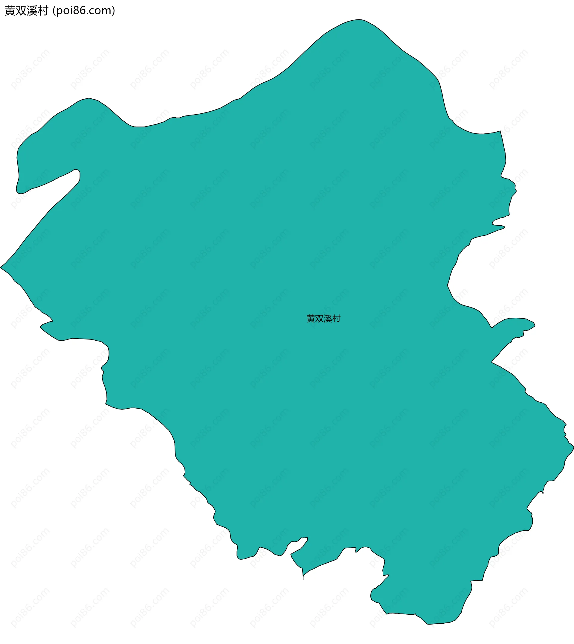 黄双溪村边界地图