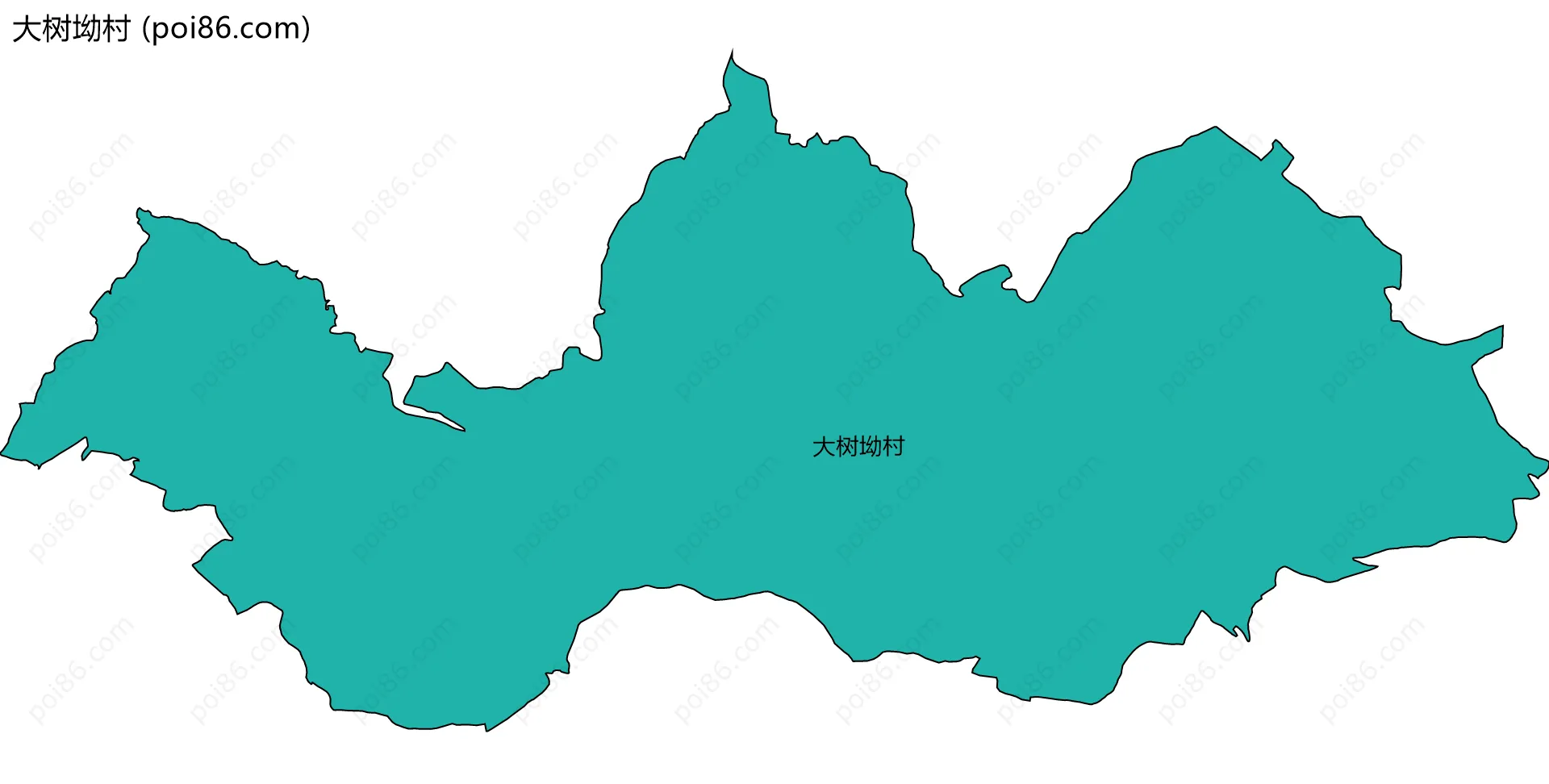 大树坳村边界地图