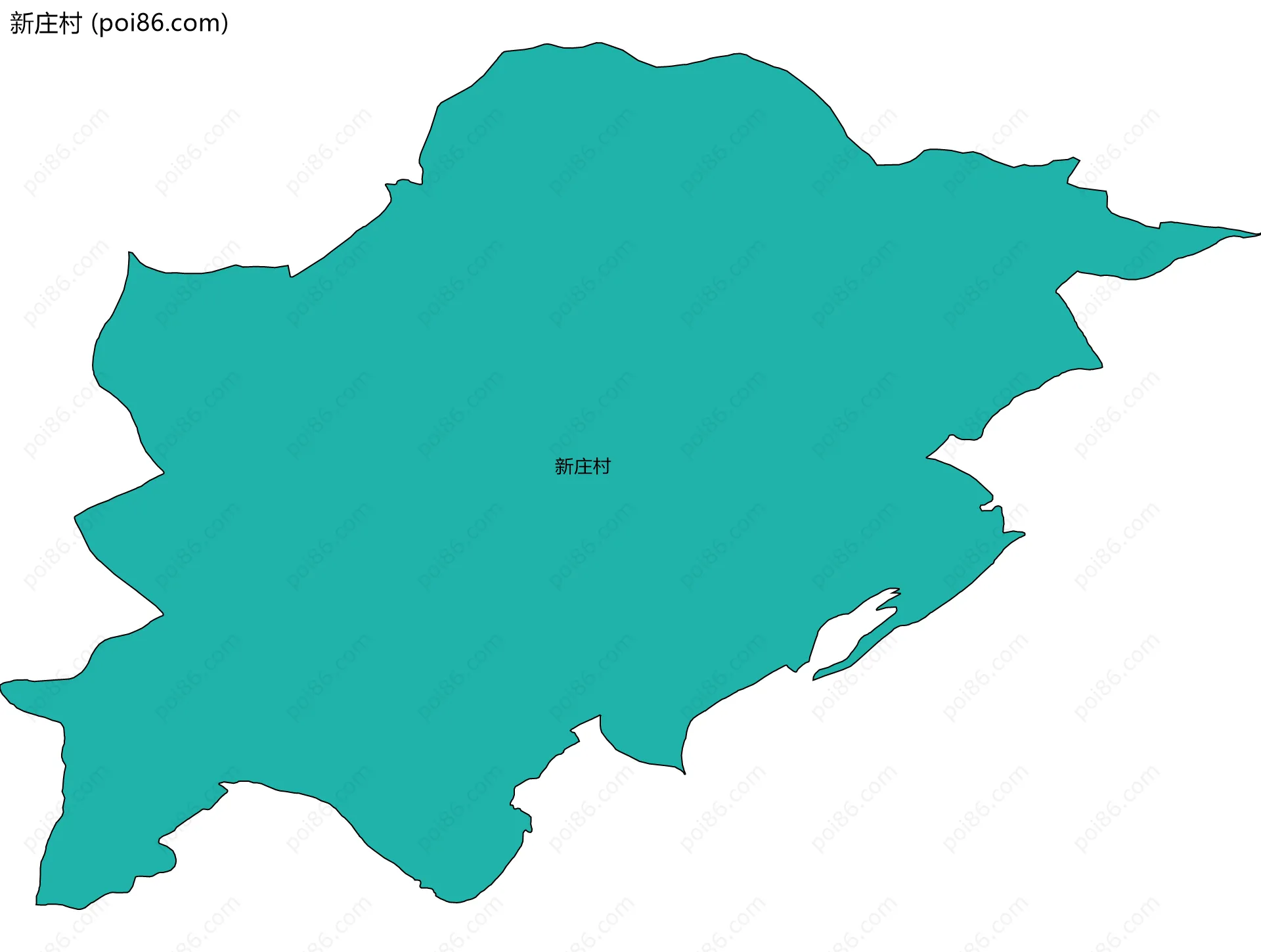 新庄村边界地图