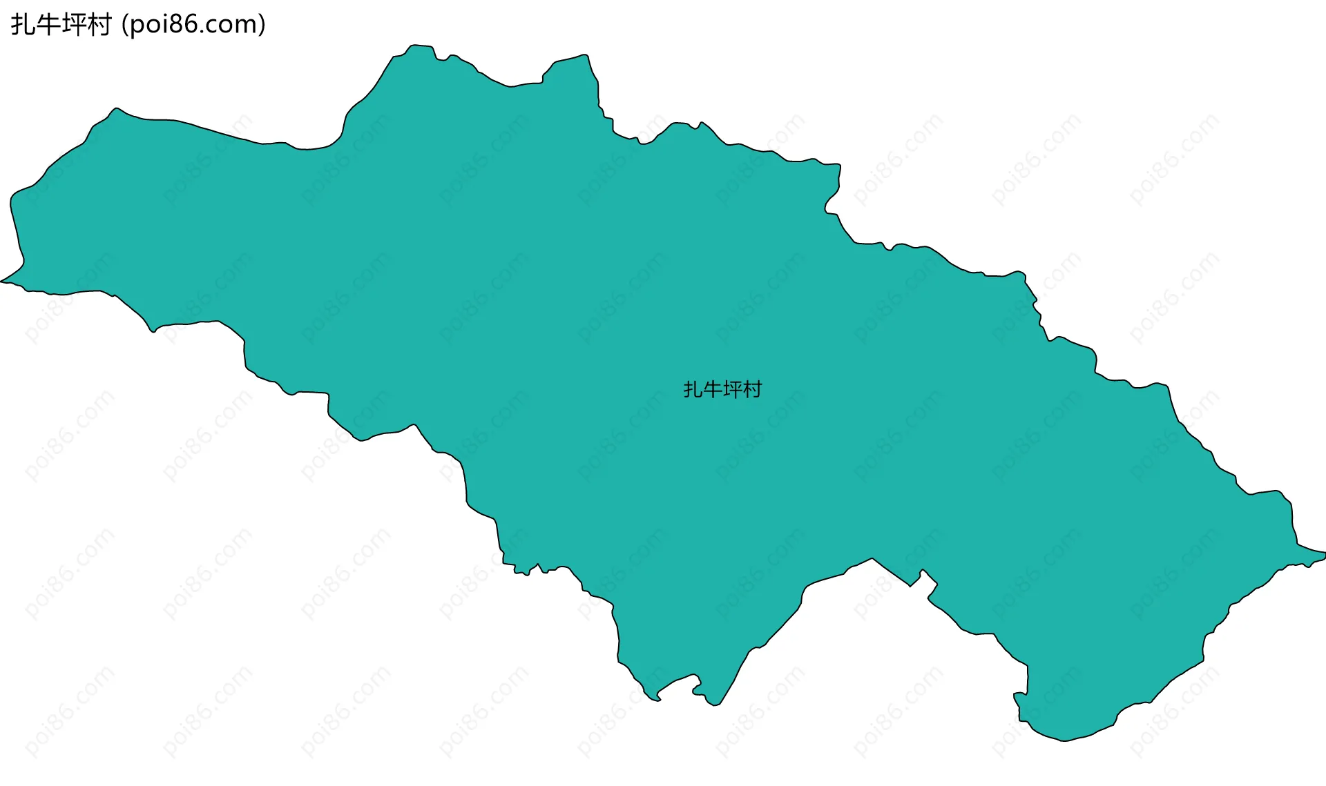 扎牛坪村边界地图