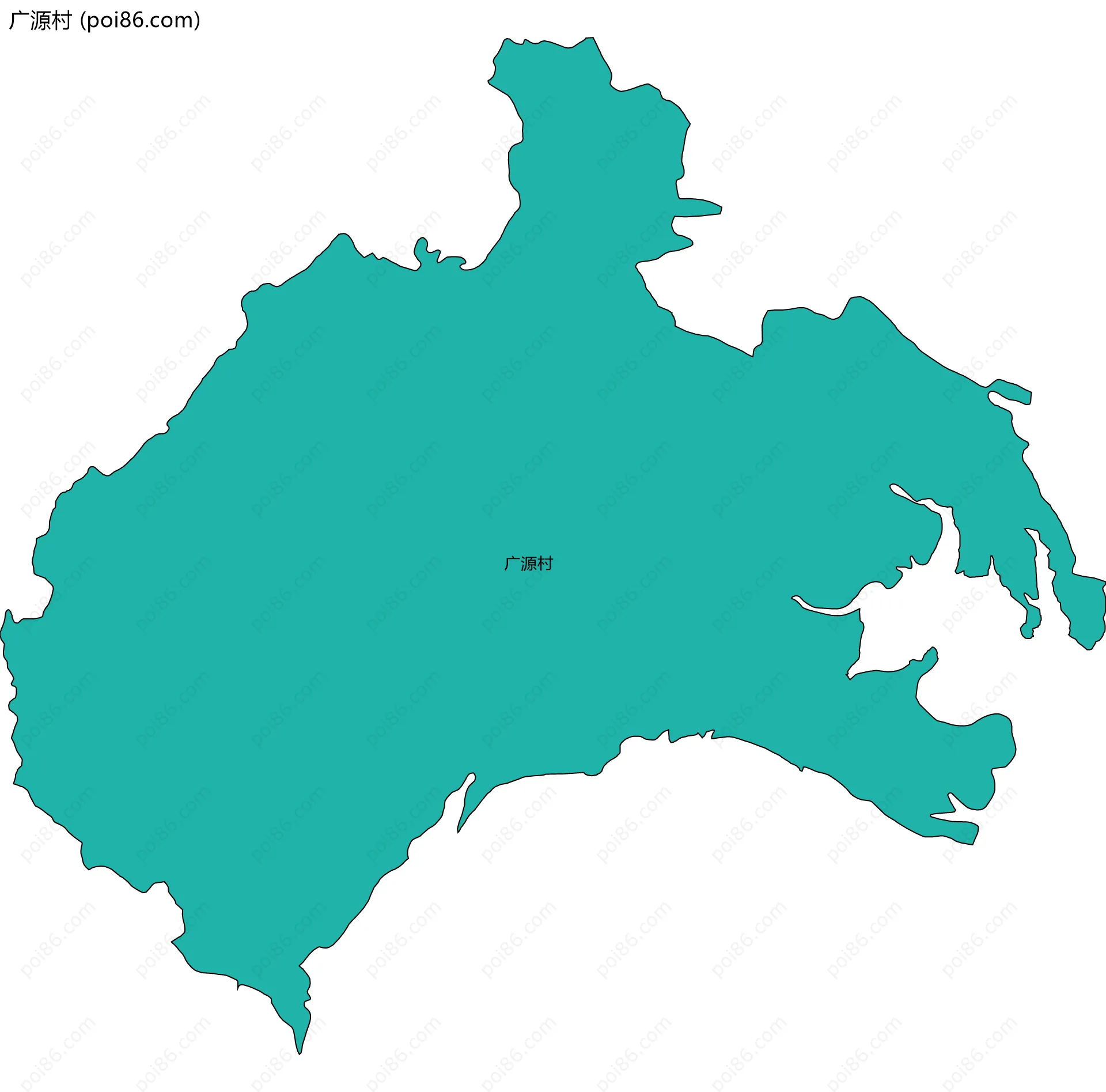 广源村边界地图