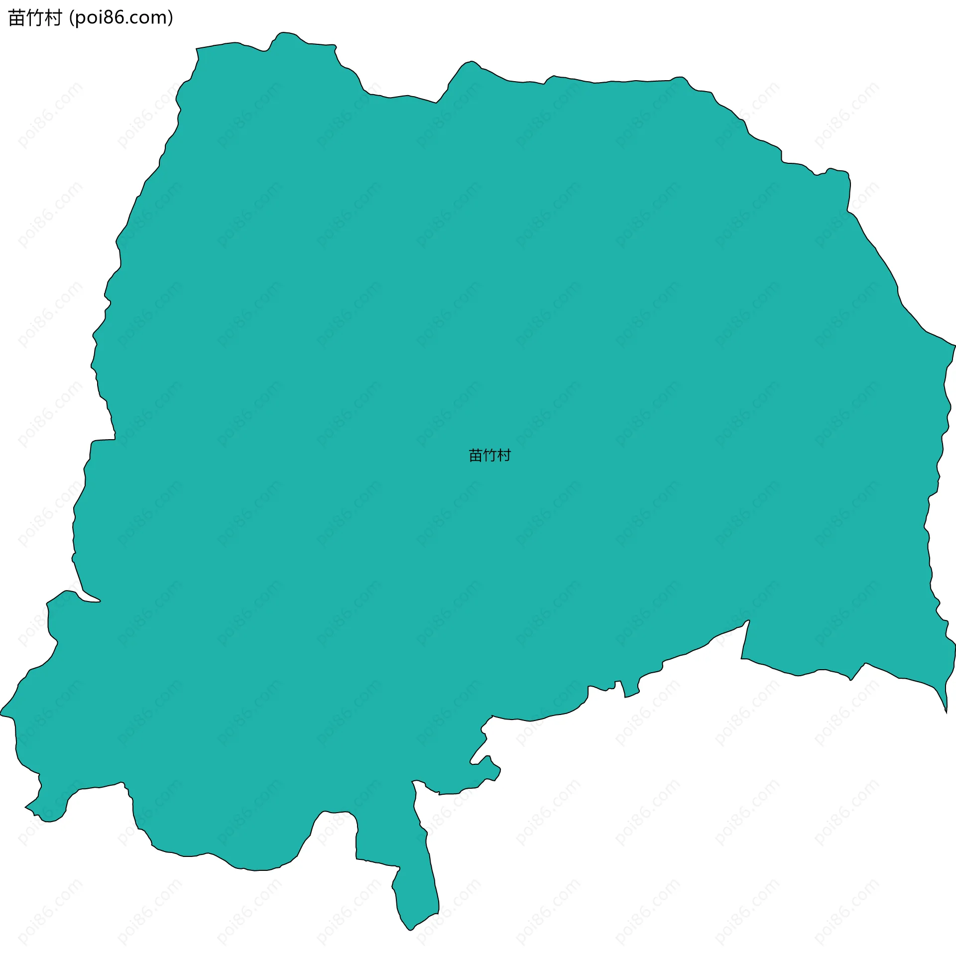 苗竹村边界地图