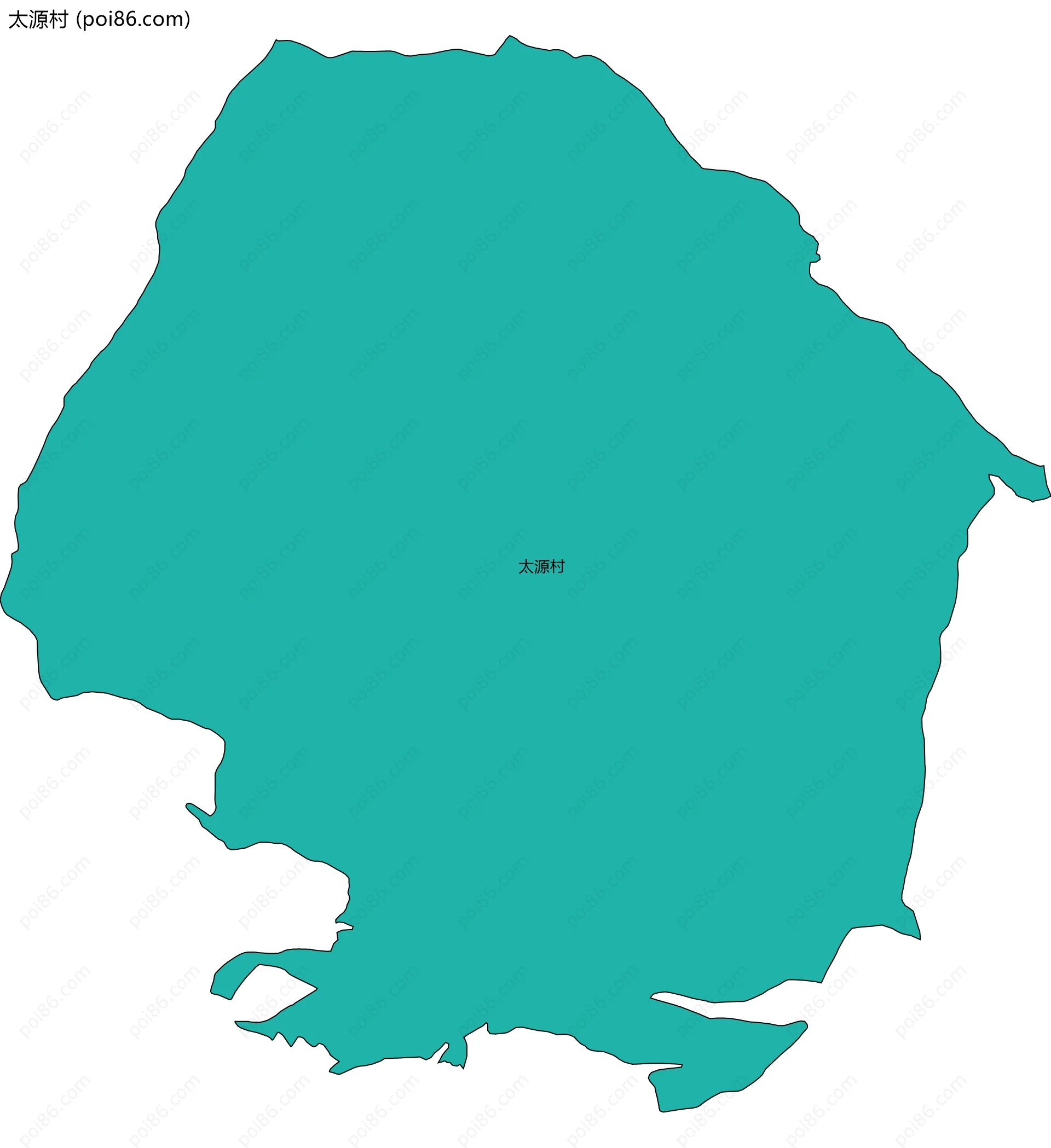 太源村边界地图