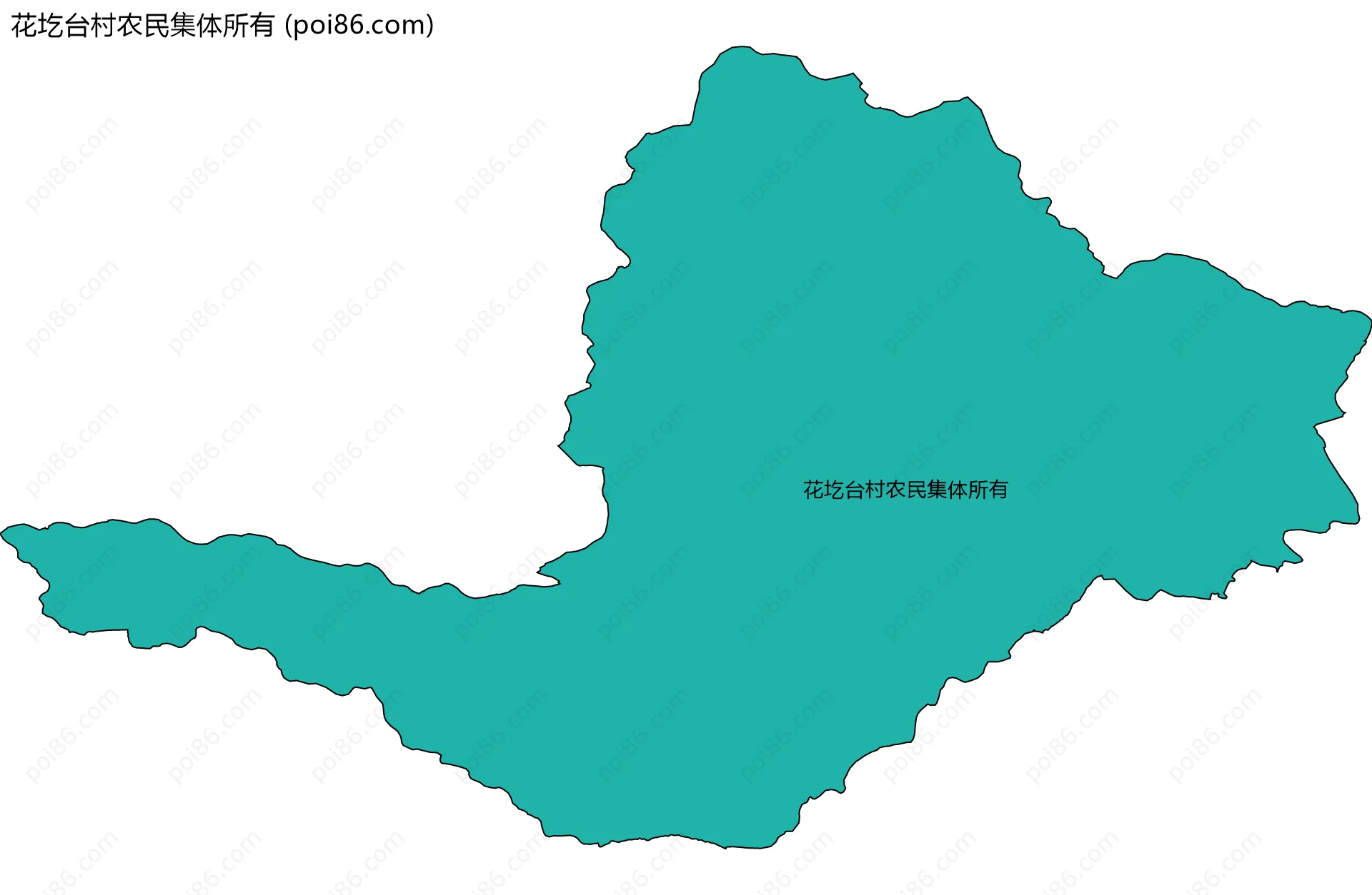 花圪台村农民集体所有边界地图