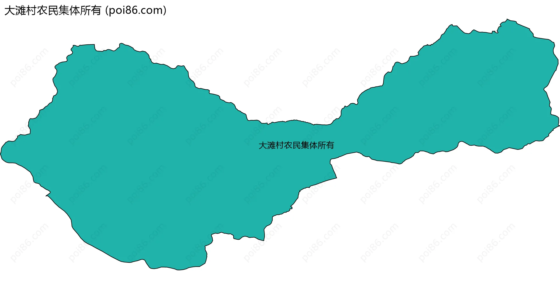 大滩村农民集体所有边界地图