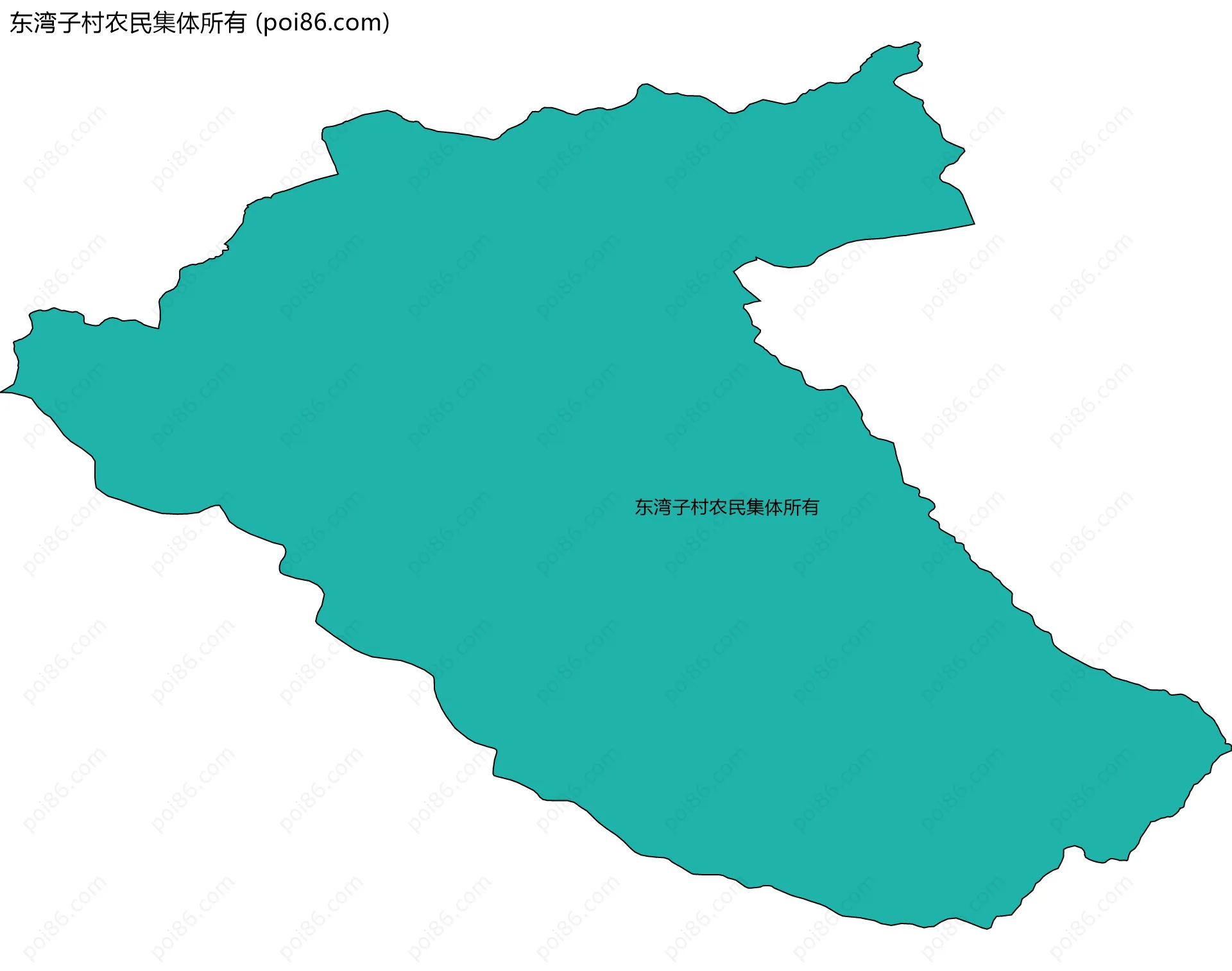 东湾子村农民集体所有边界地图